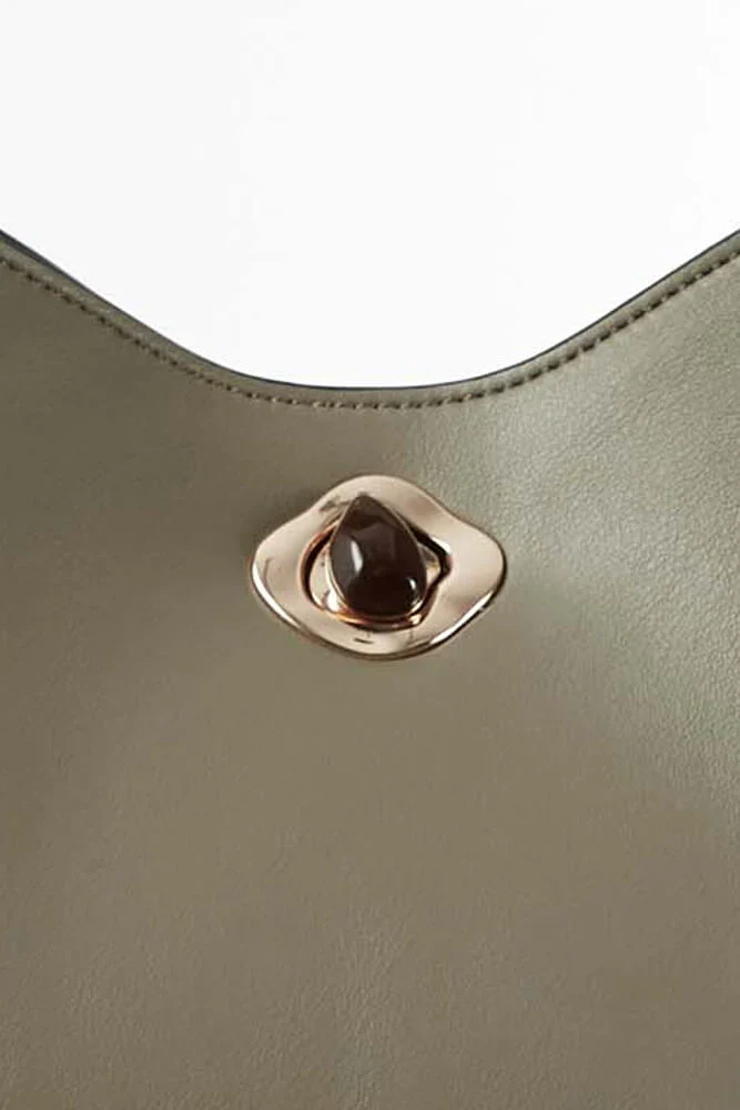 Adriana Sage Woven Handle Hobo - Image 4