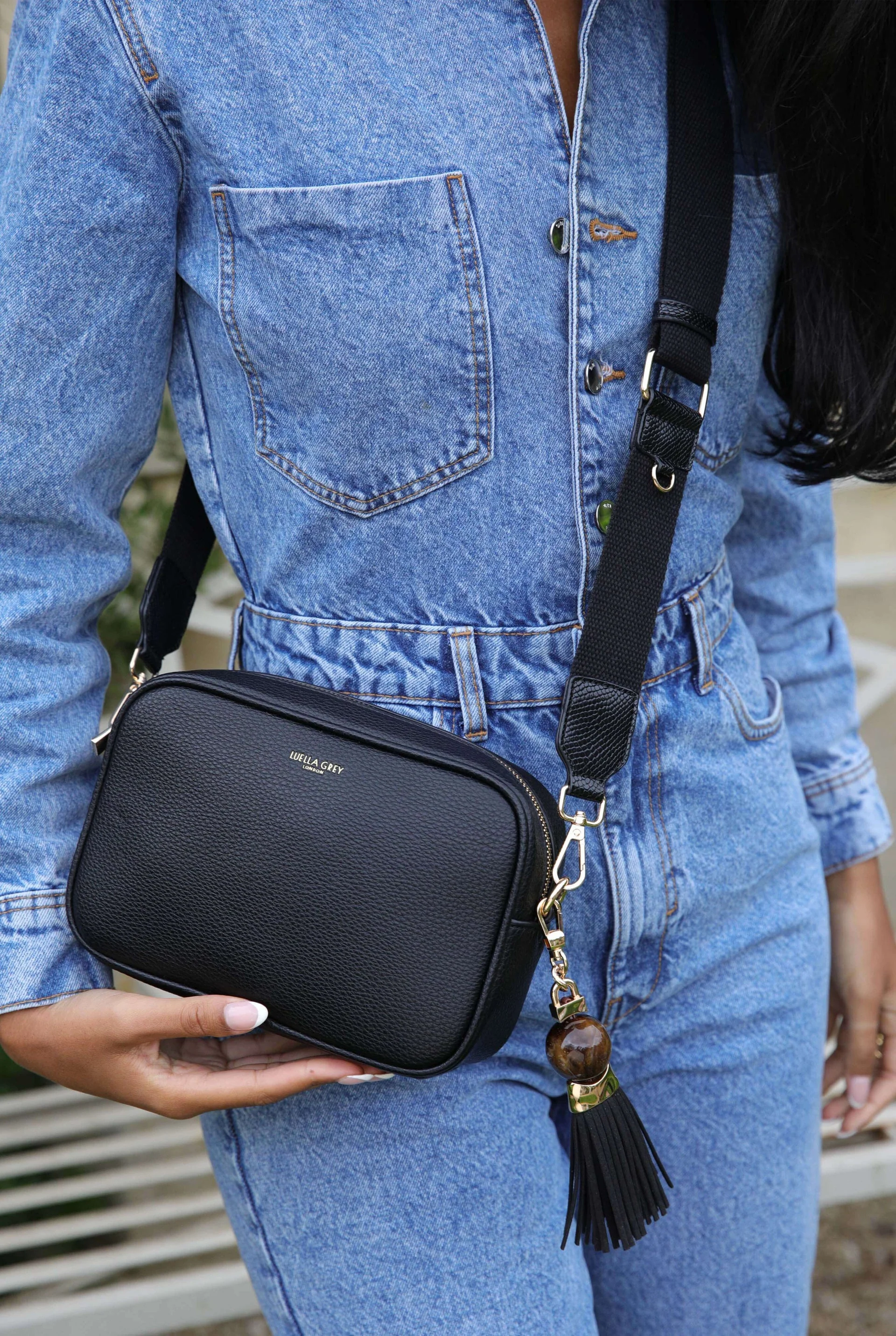 Betty Black Camera Crossbody - Image 5