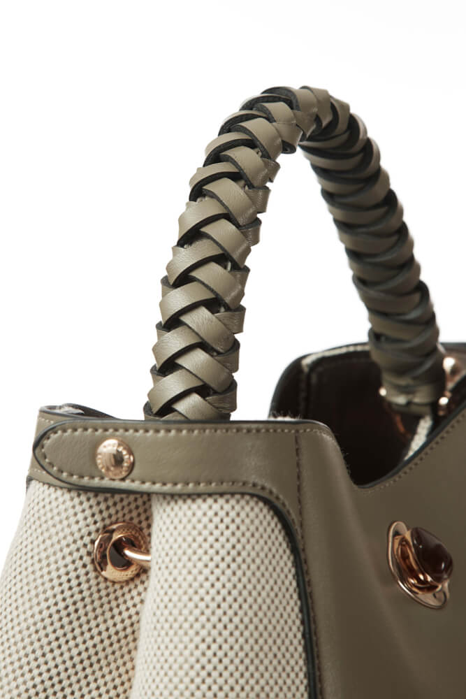 Kate Sage Woven Handle Crossbody - Image 4