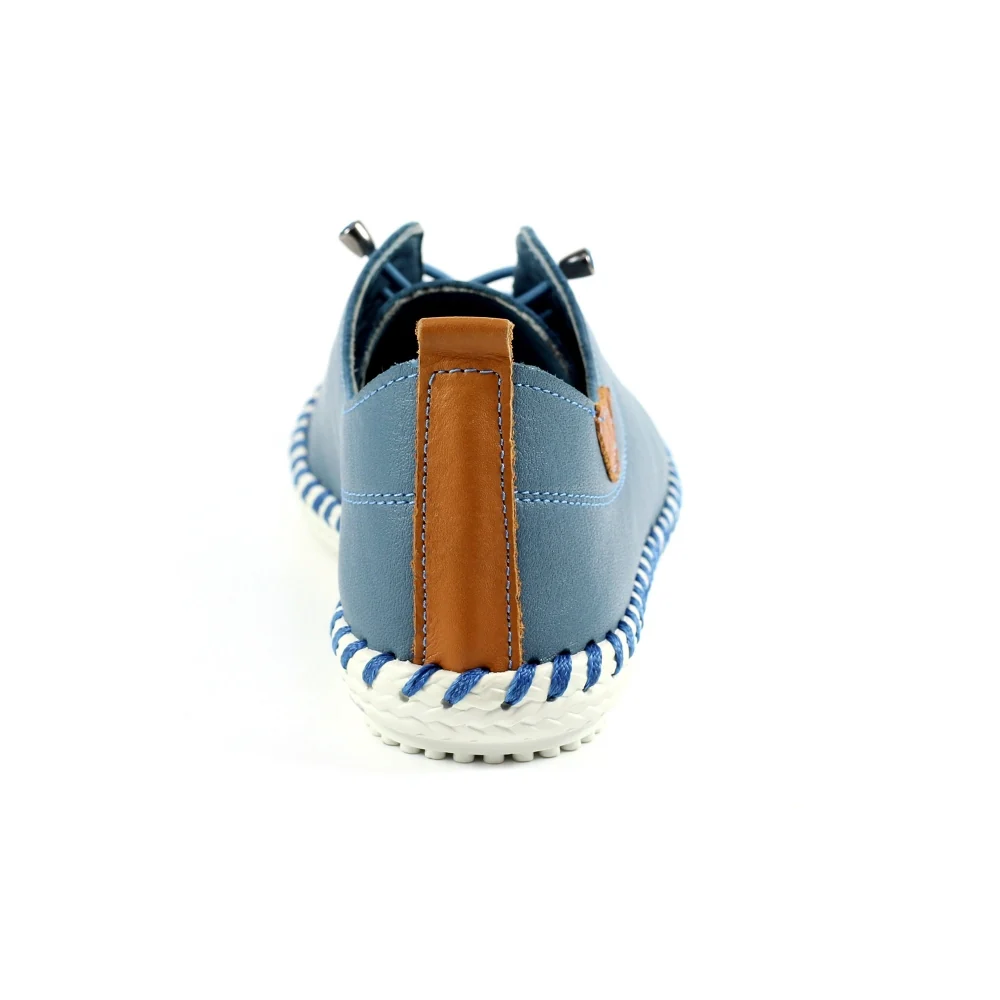 St Ives Mid Blue Plimsoll - Image 6