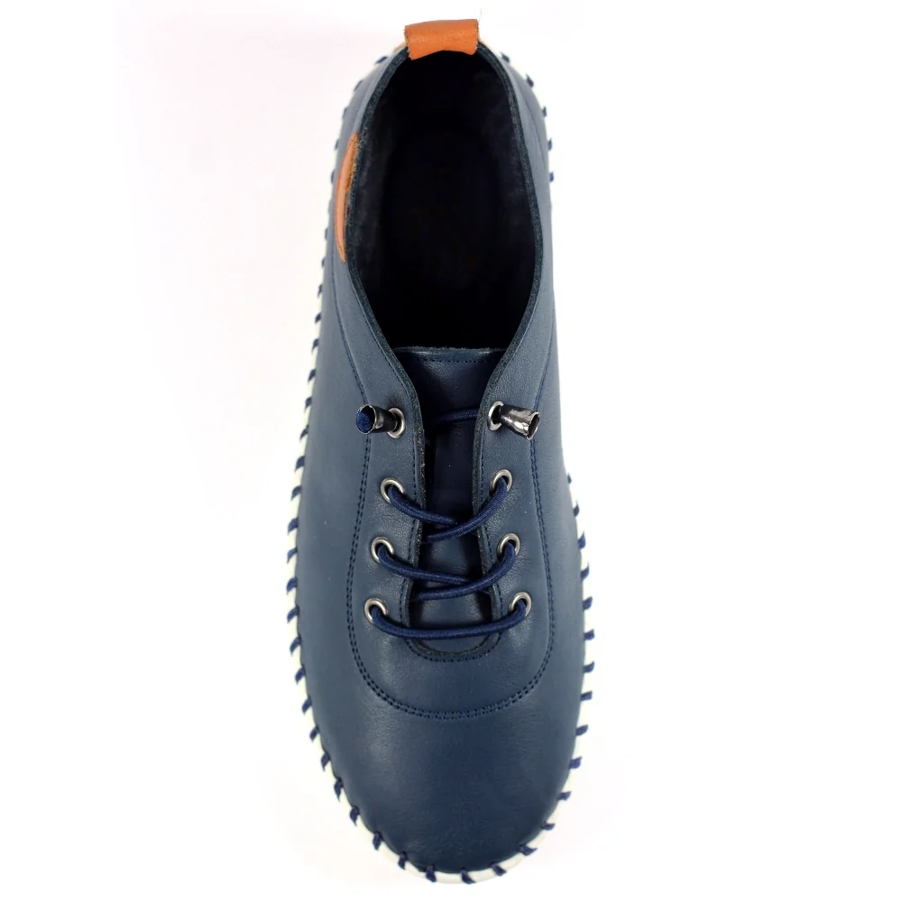 St Ives Leather Plimsoll - Image 6