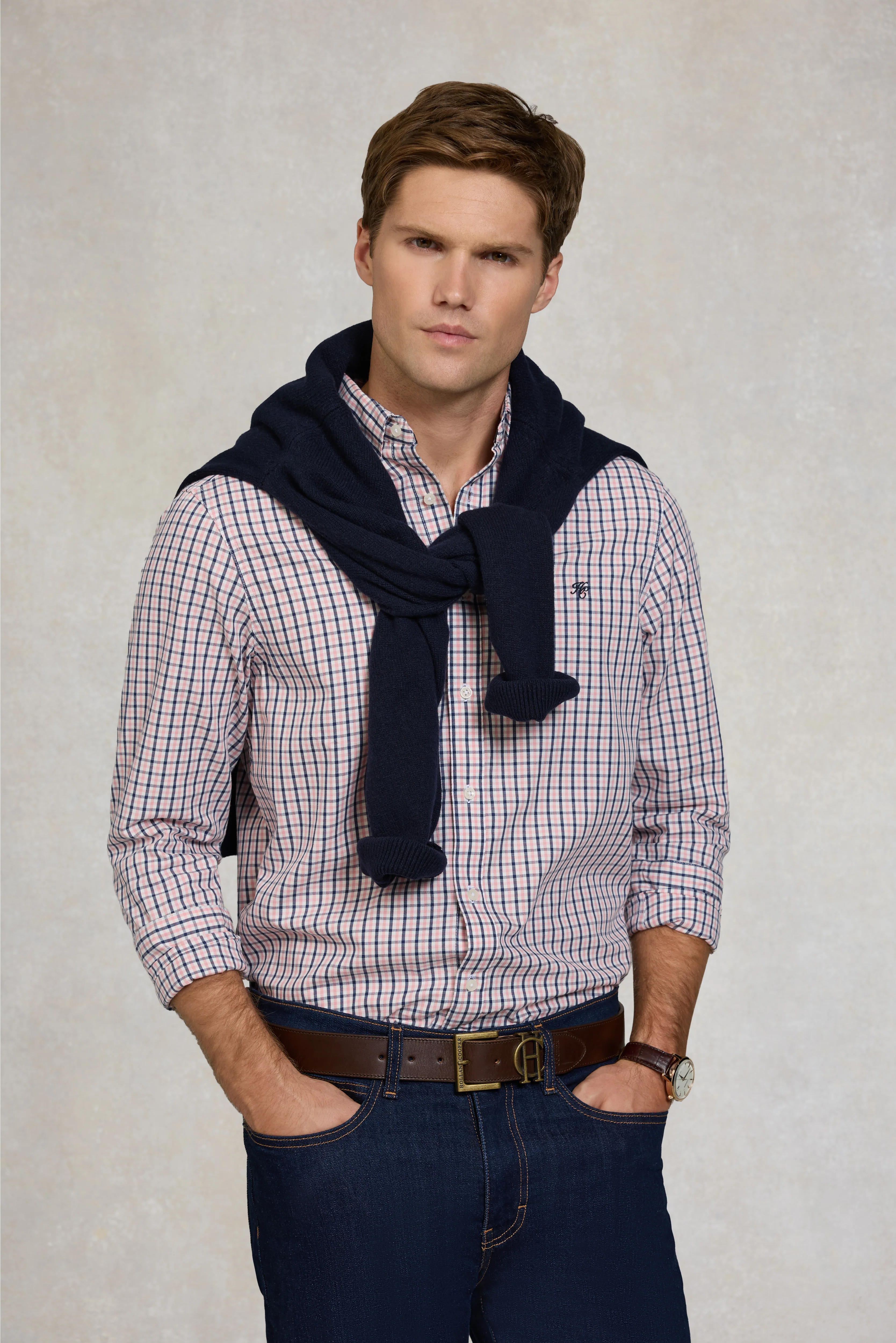 Men's Classic Woven Button Down Shirt - Image 2