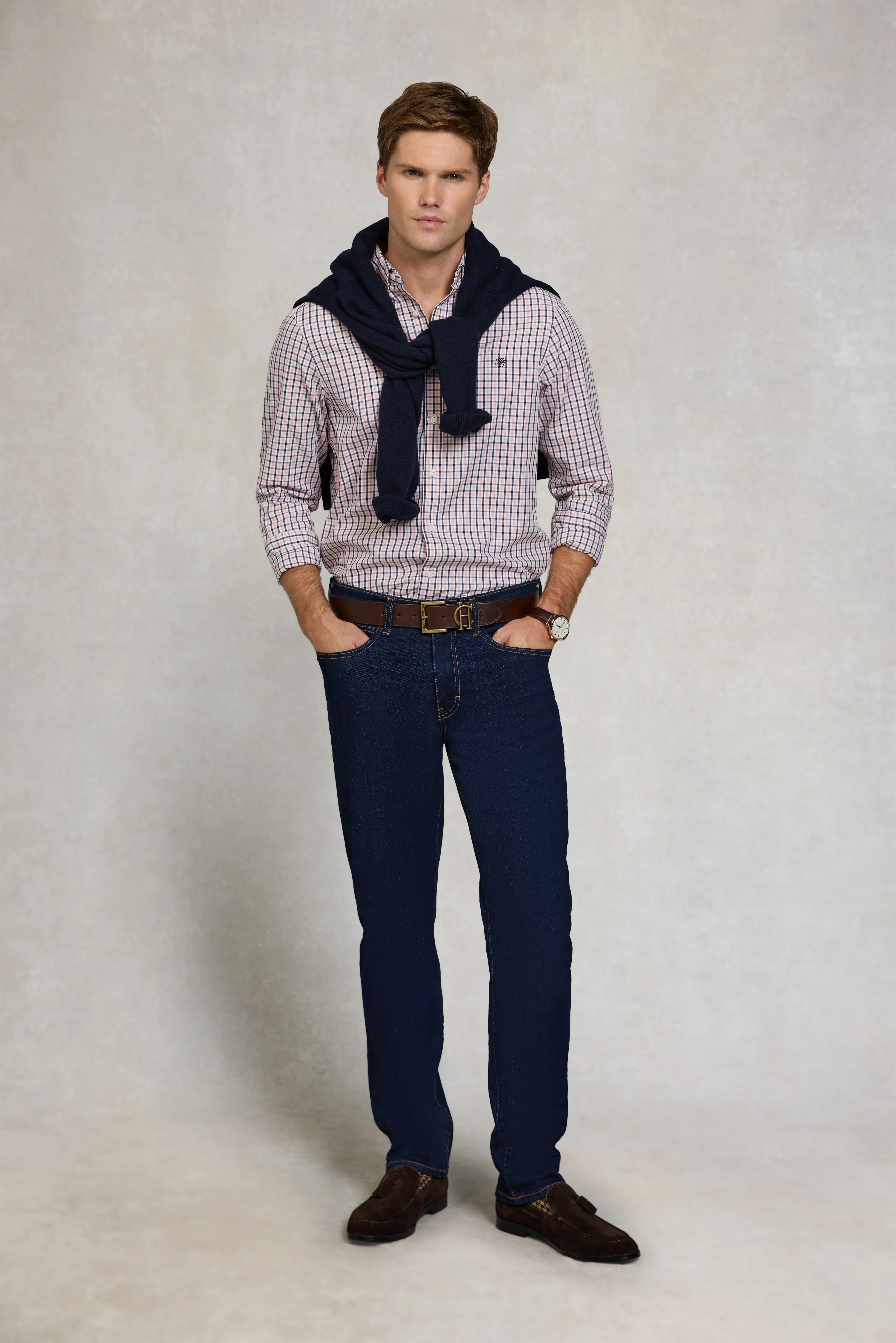 Men's Classic Woven Button Down Shirt - Image 4
