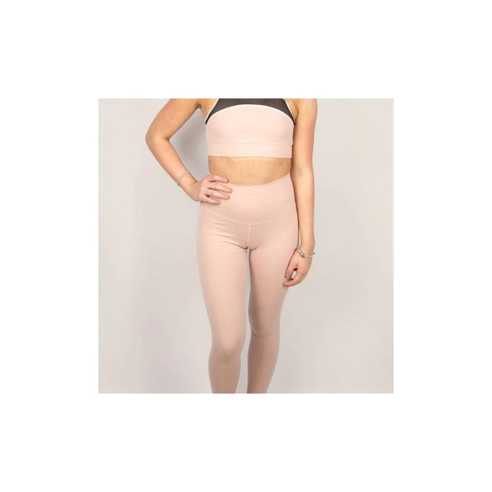 Sand High Waist Yoga Leggings - Small - Image 2