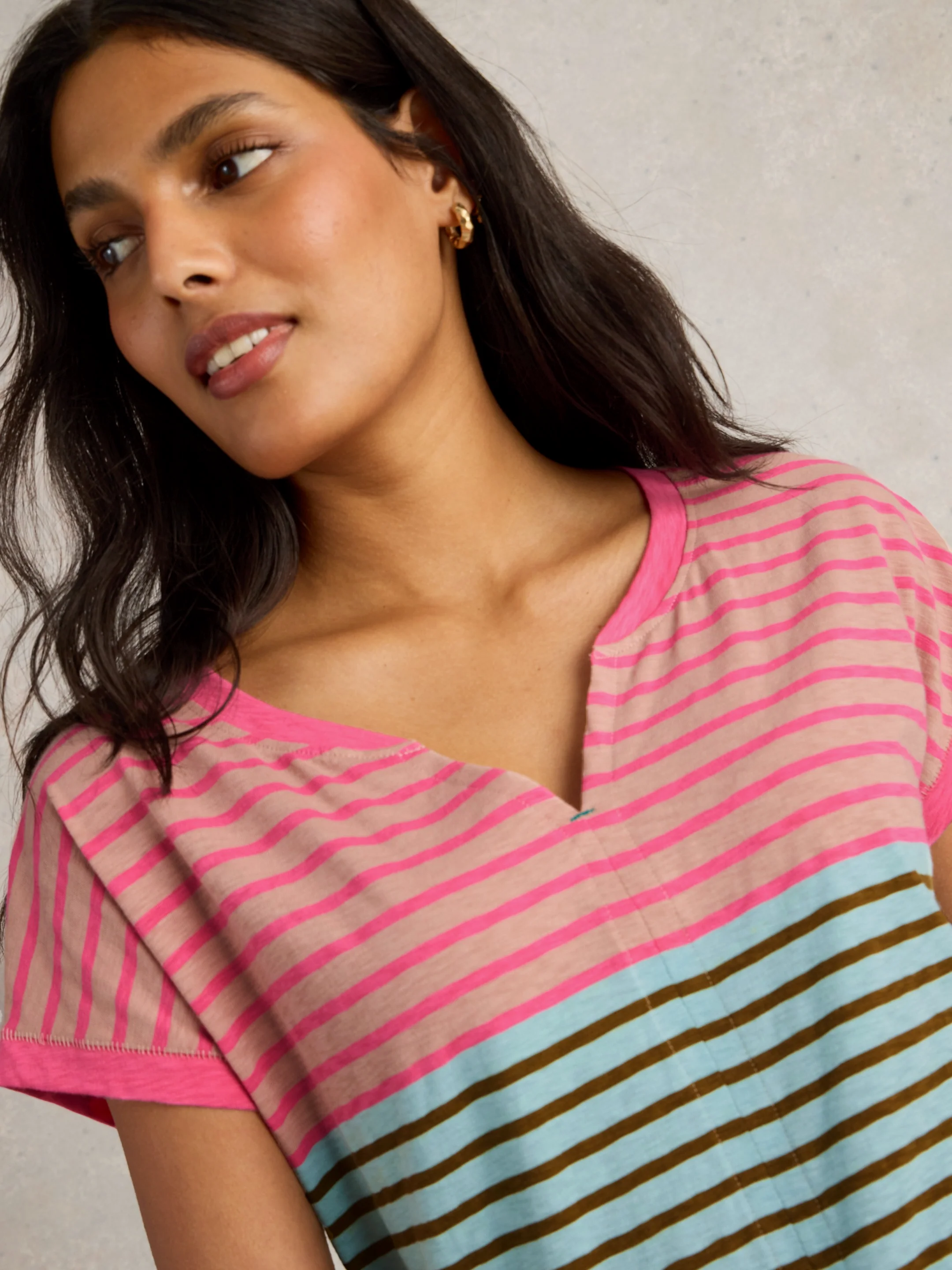Nelly Notch Neck Tee - Image 9