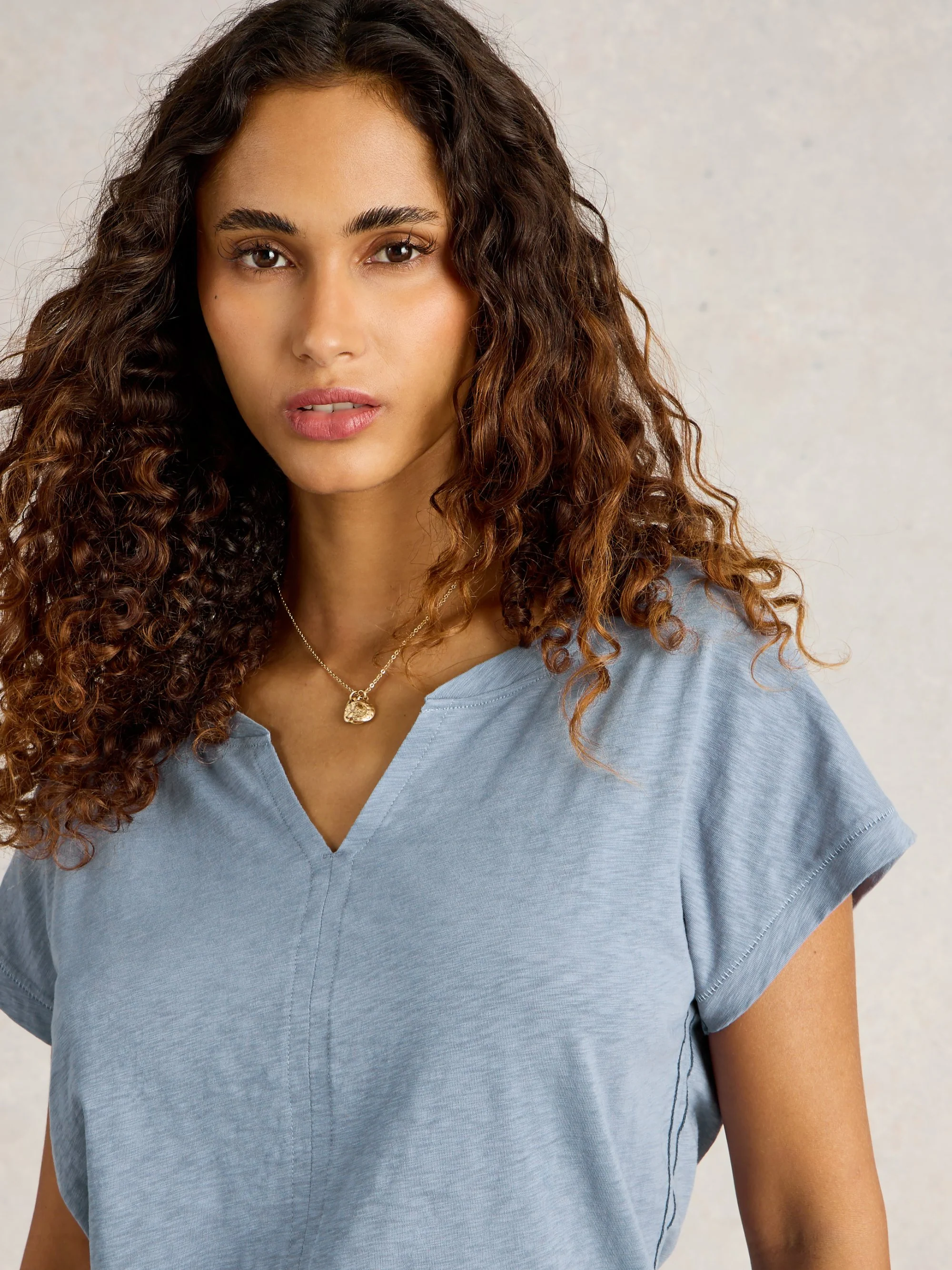 Nelly Notch Neck Tee - Image 23