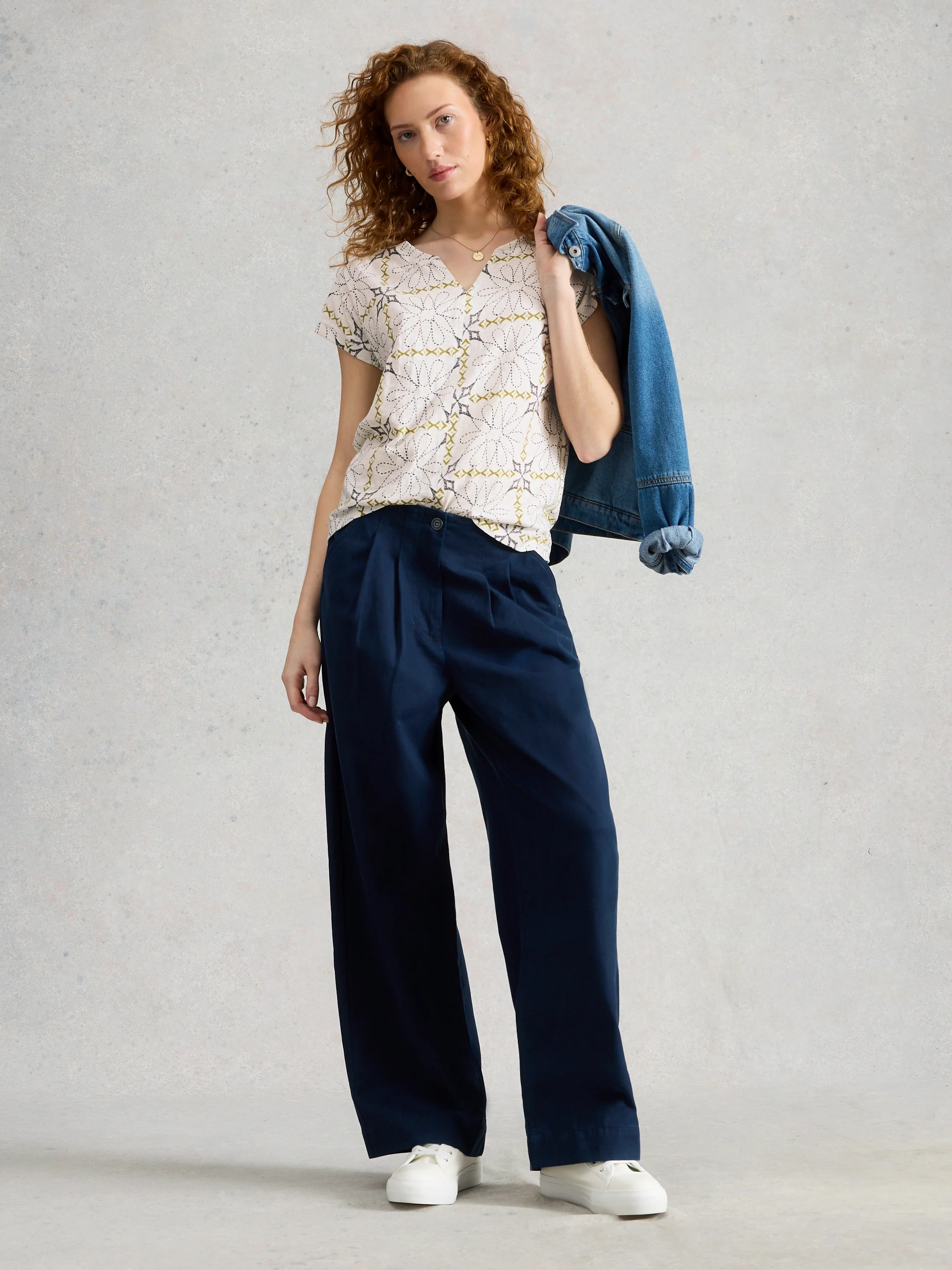 Nelly Notch Neck Tee - Image 6