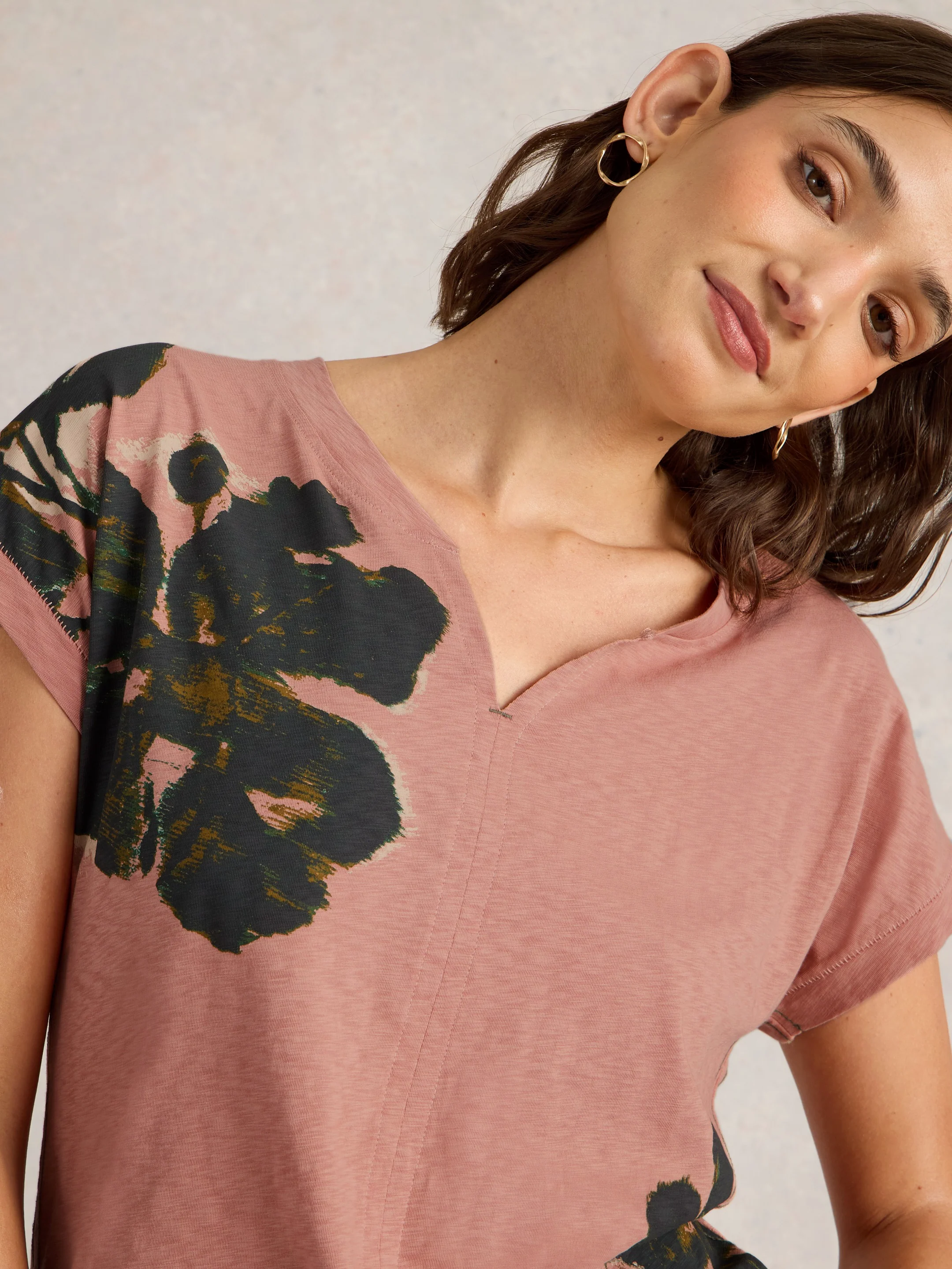 Nelly Notch Neck Tee - Image 9