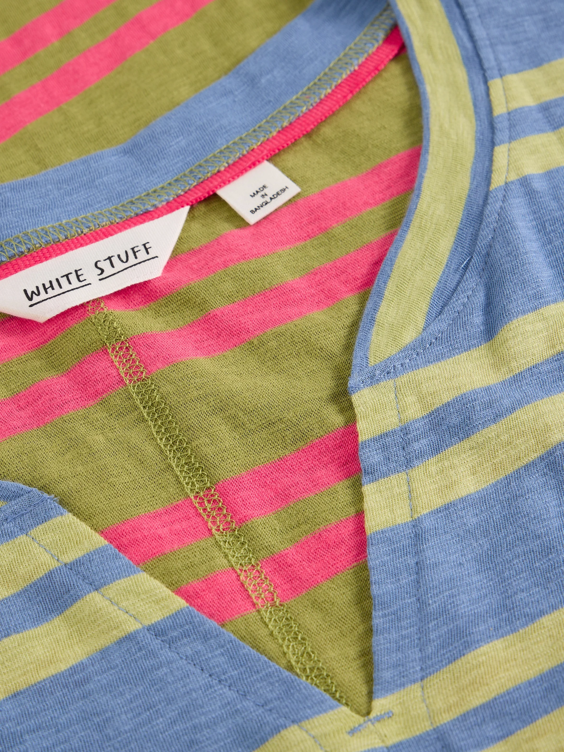 Nelly Notch Stripe Tee - Image 5