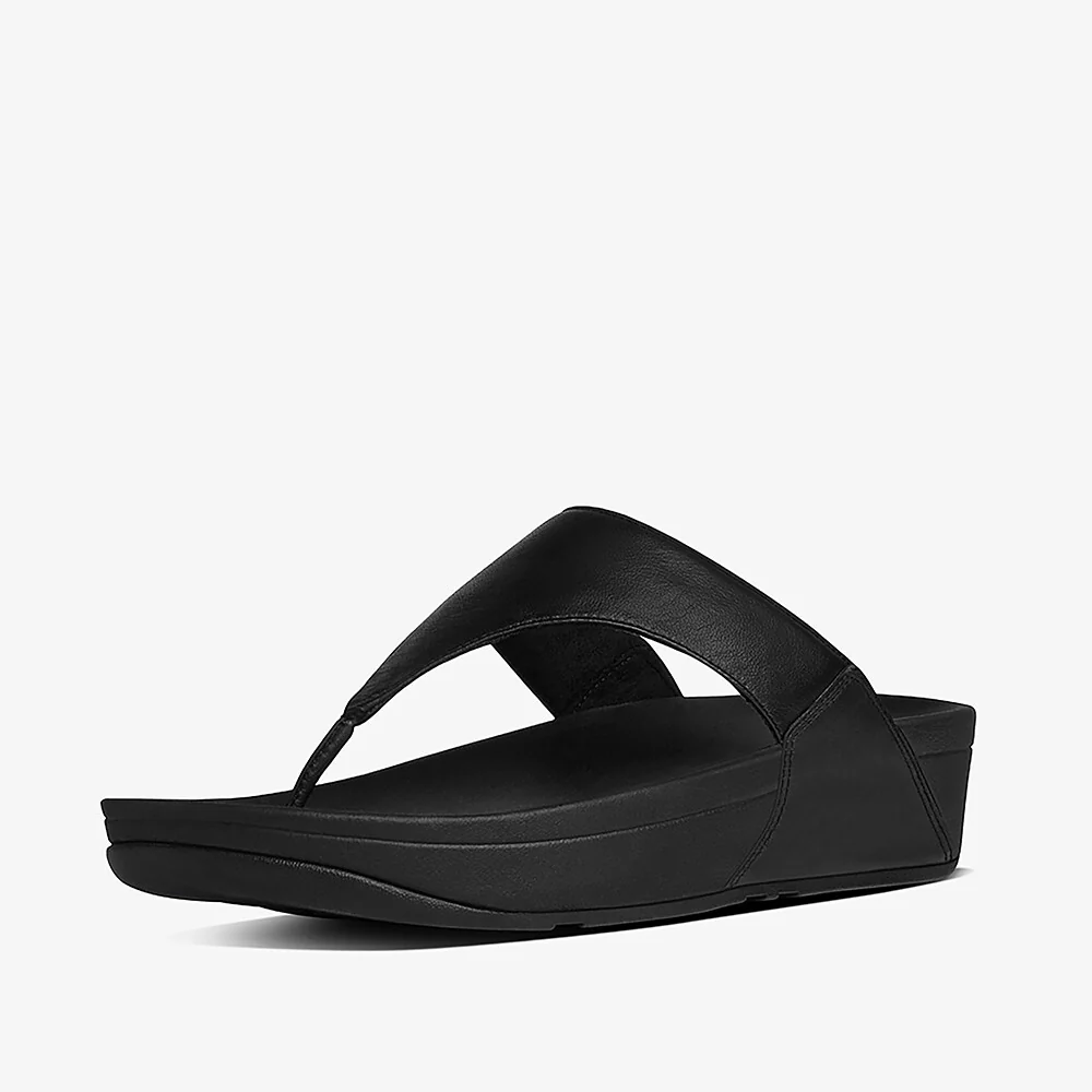 Lulu Leather Toe-Post Sandals