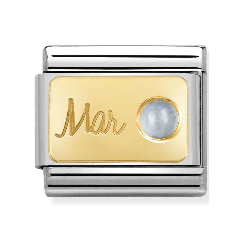 CLASSIC Composable March Aquamarine Charm