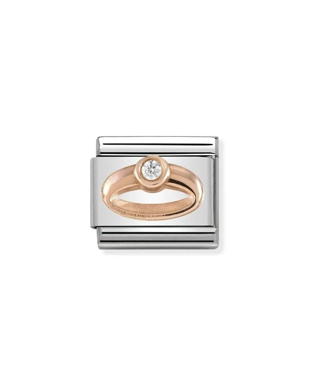 Classic Rose Gold Symbols Ring Charm