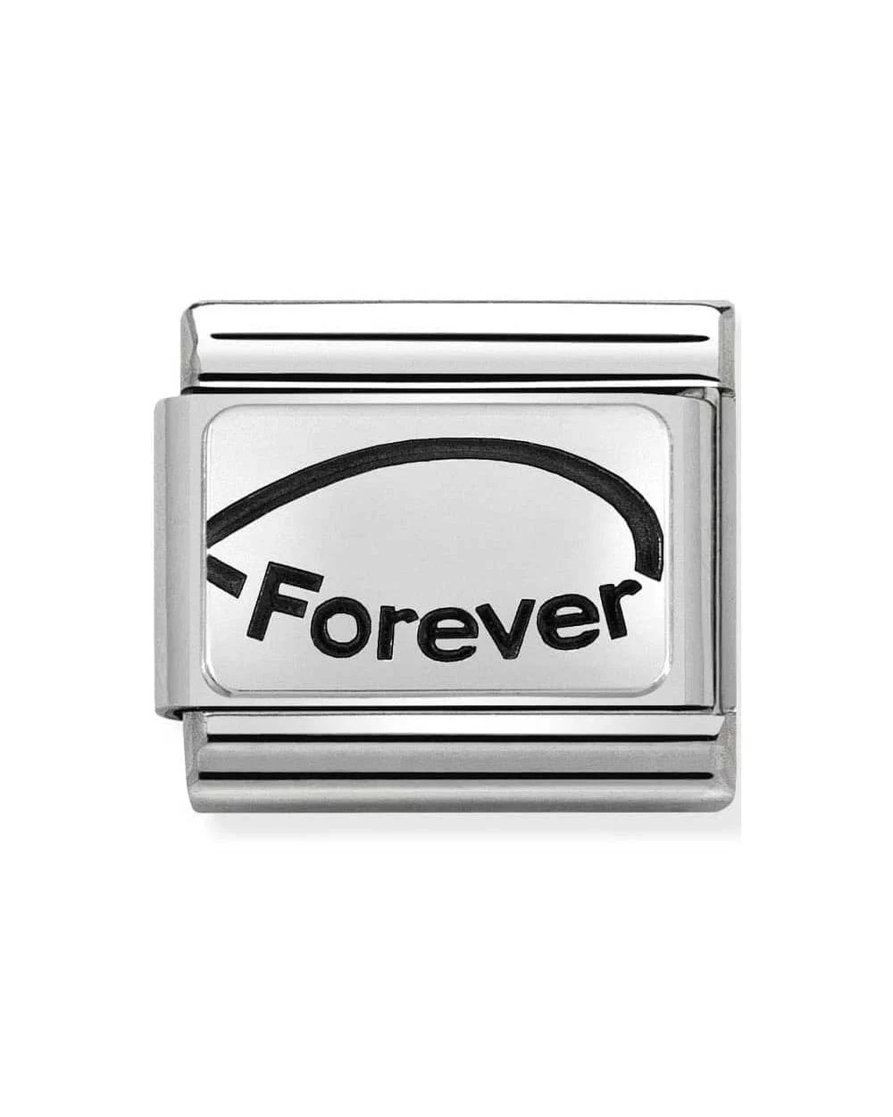 Classic Silvershine Forever Infinity Charm (sisters forever)