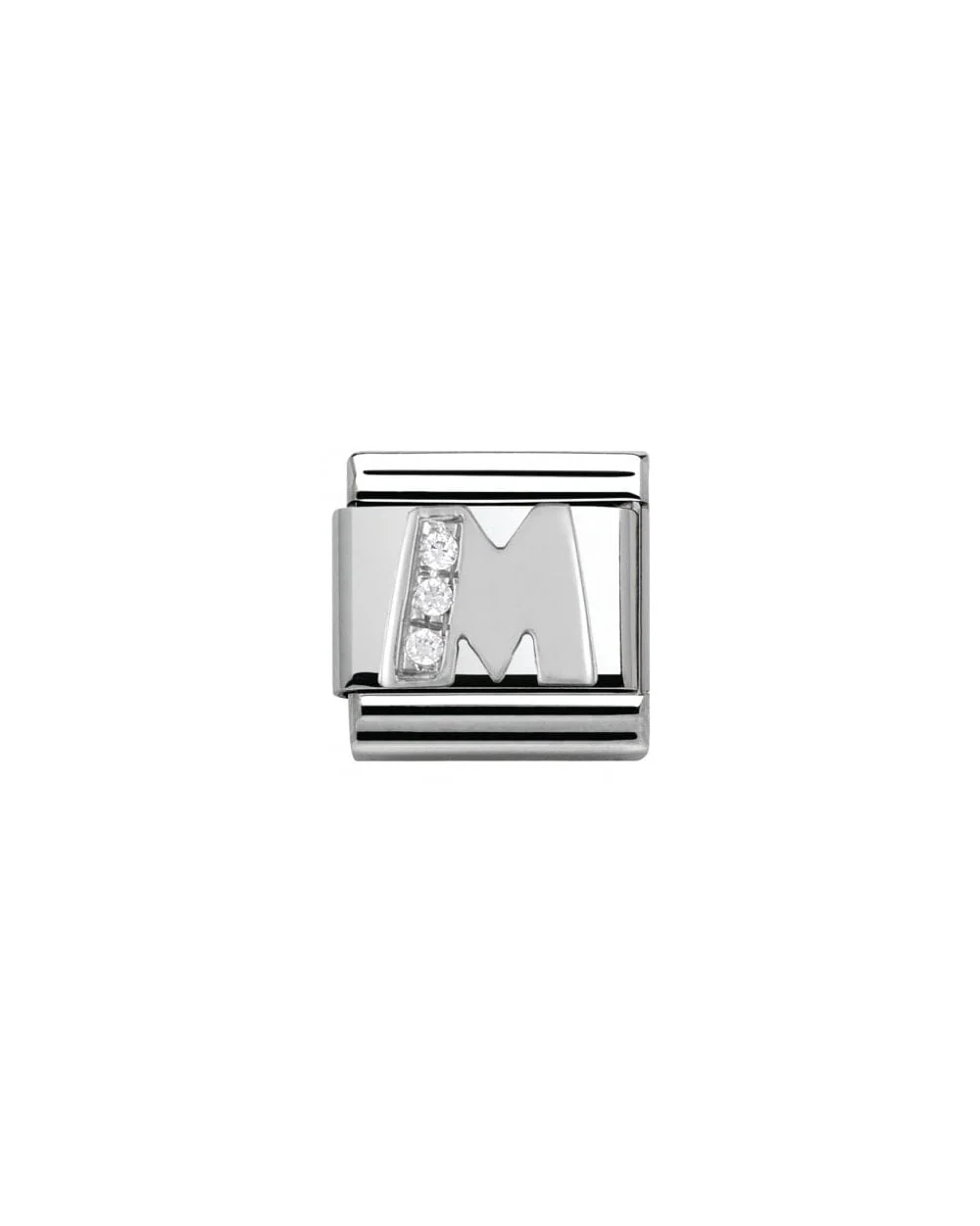 Composable Classic Alphabet  Cubic Zirconia And 925 Silver (M)