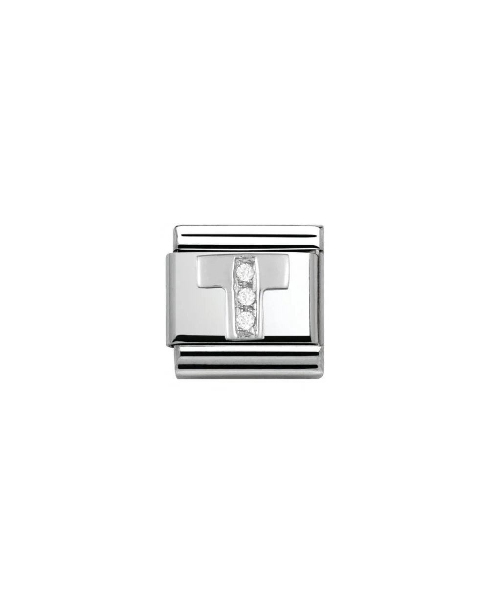 Composable Classic Alphabet Cubic Zirconia And 925 Silver (T)