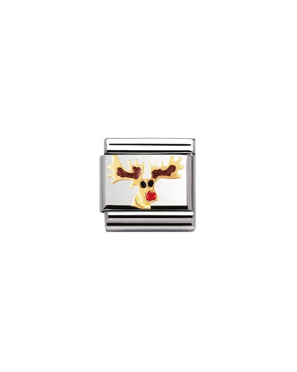 Composable Classic Christmas Ss, Enamel Gold - Reindeer
