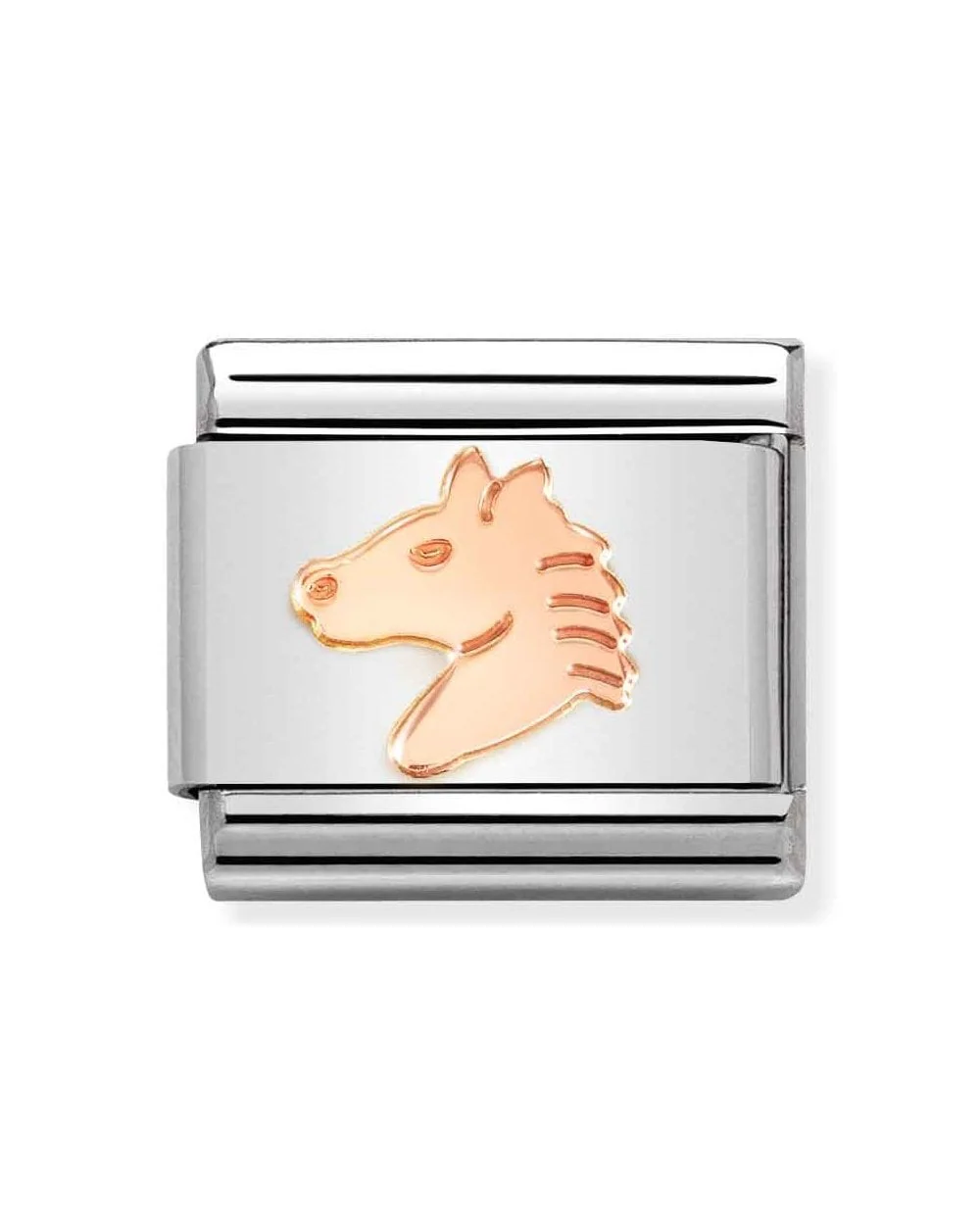 Composable Classic Link - Rose Gold Horse Head