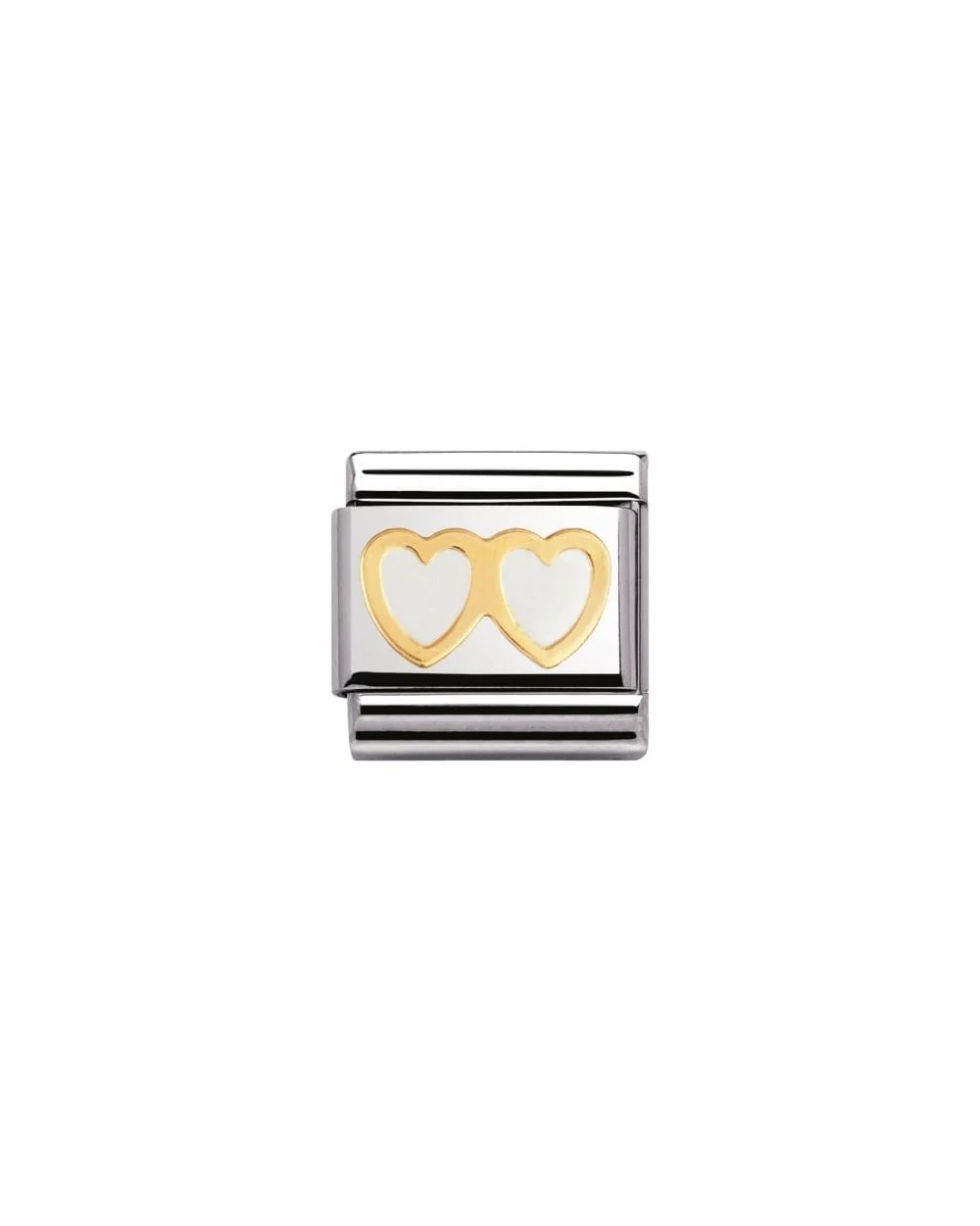 Composable Classic Love White Double Heart
