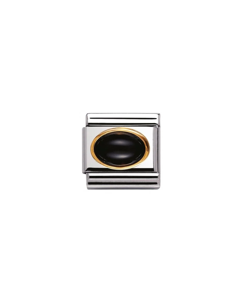 Composable Classic Natural Stones Oval Black Agate