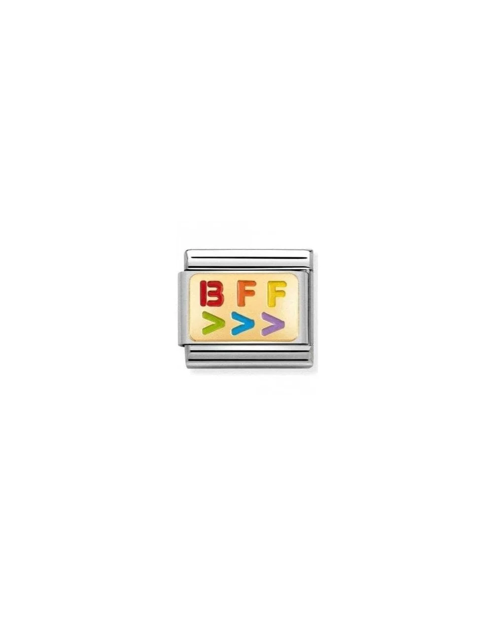 Composable Classic Plates Steel Enamel And 18K Gold Bff Right Arrows