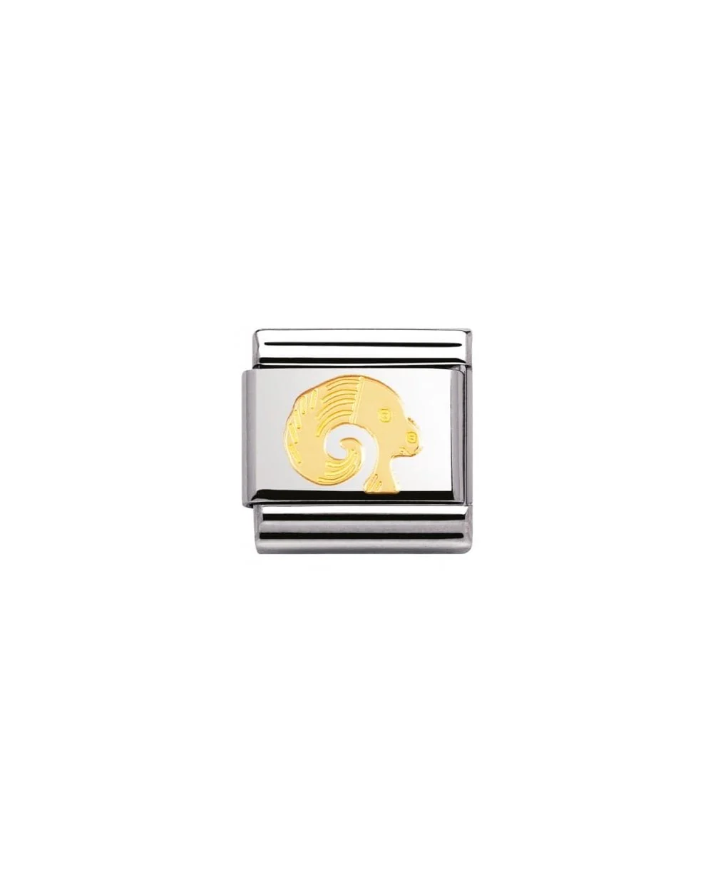Stainless Steel And 18K Gold Zodiac Aries