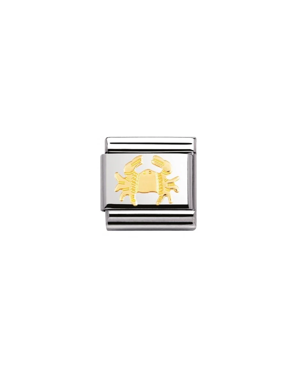 Stainless Steel And 18K Gold Zodiac Cancer