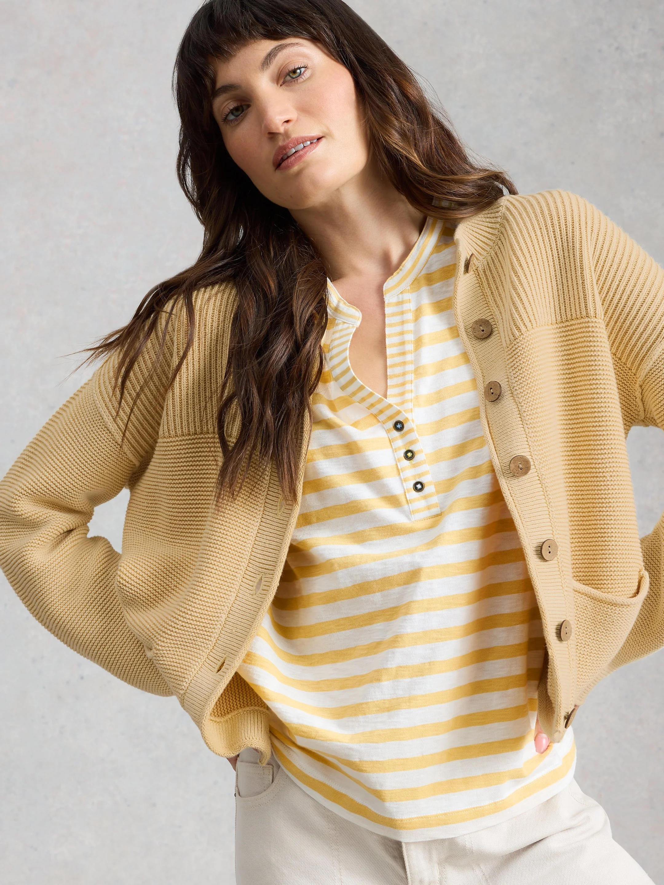 NORA NOTCH STRIPE VEST - Image 2