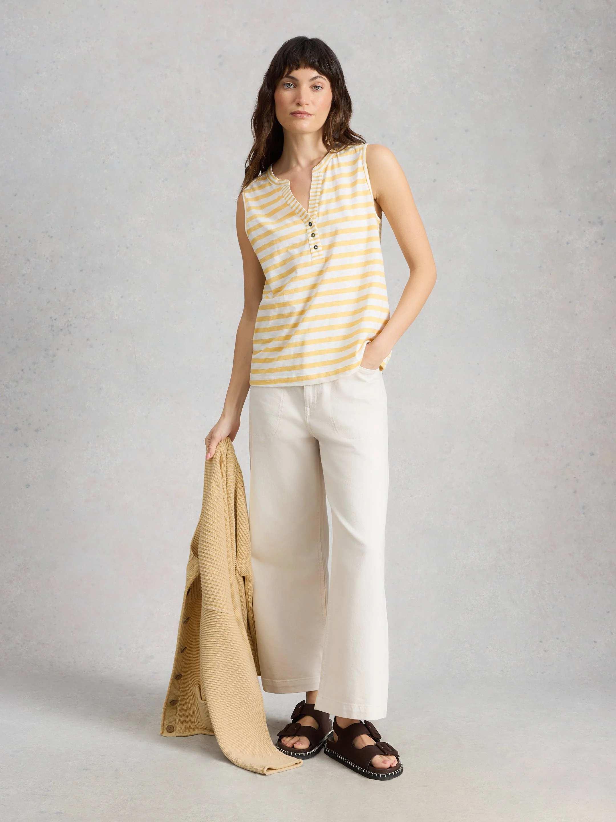 NORA NOTCH STRIPE VEST - Image 3