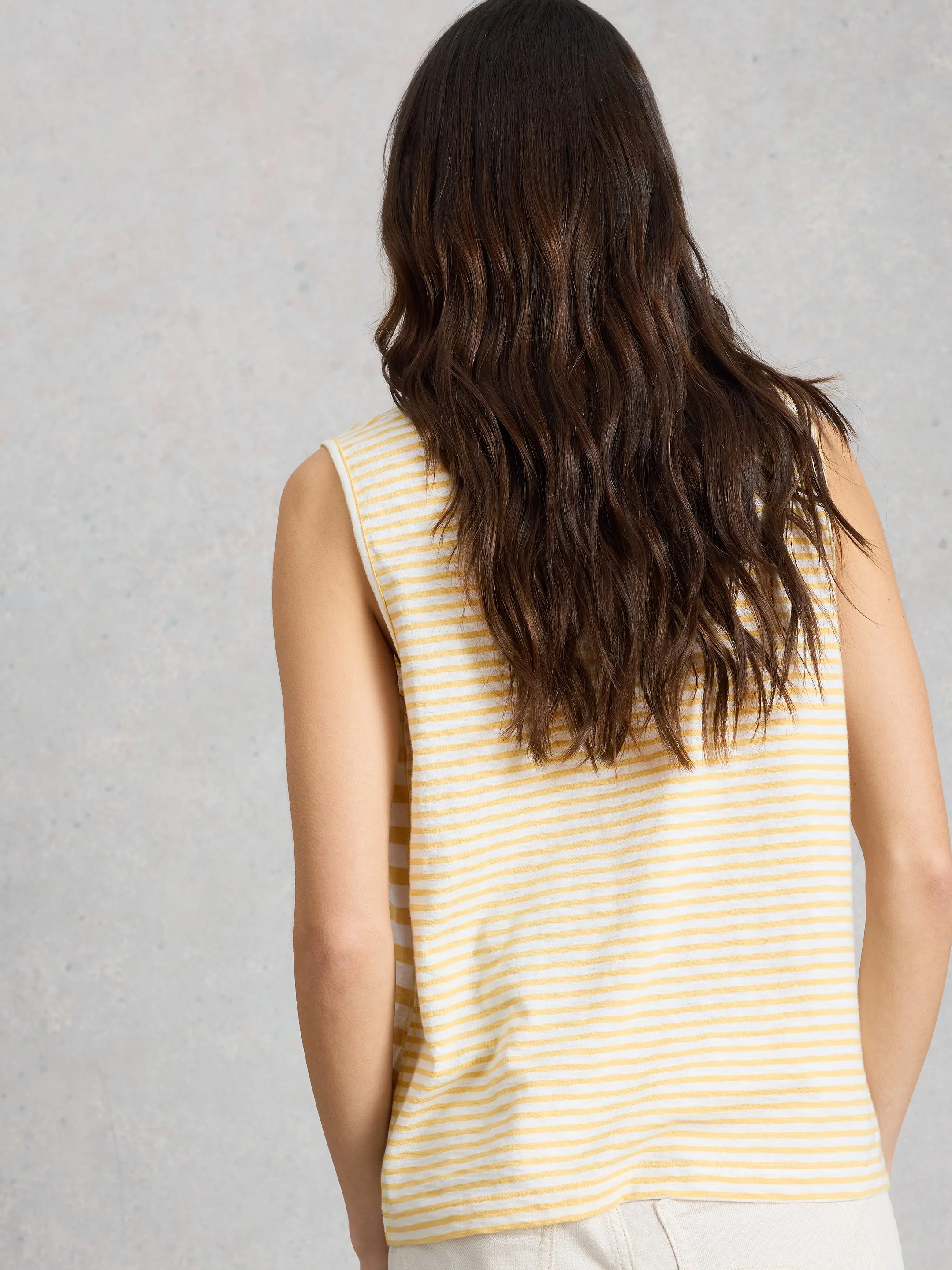NORA NOTCH STRIPE VEST - Image 4