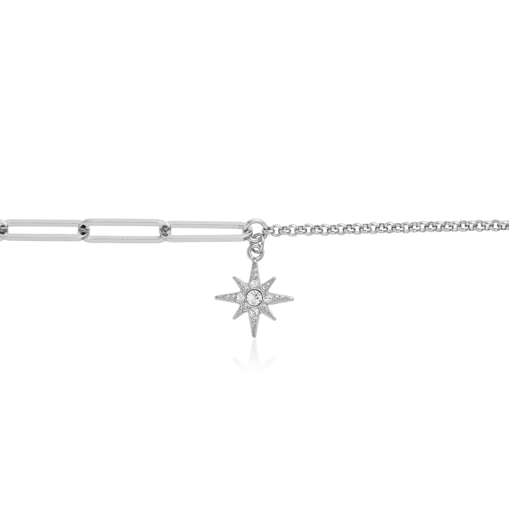Celestial Silver North Star Mismatch Bracelet - Image 3