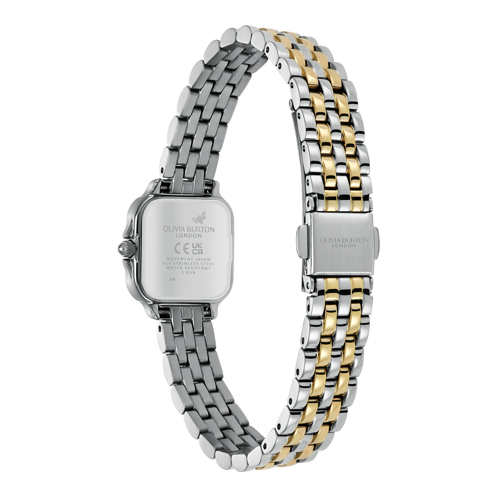 Classic 20mm Mini Grosvenor Chalk Blue & Two Tone Bracelet Watch - Image 4