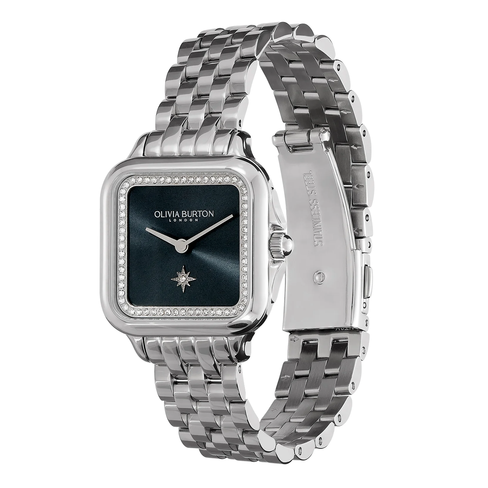 Classic 28mm Grosvenor Blue & Silver Bracelet Watch - Image 3