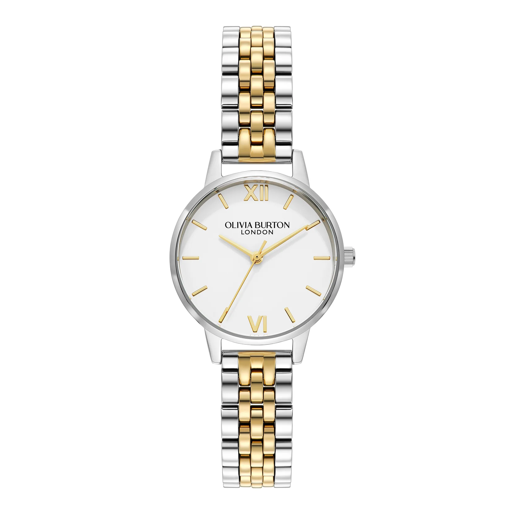 Classic 30mm White & Two Tone Bracelet Watch