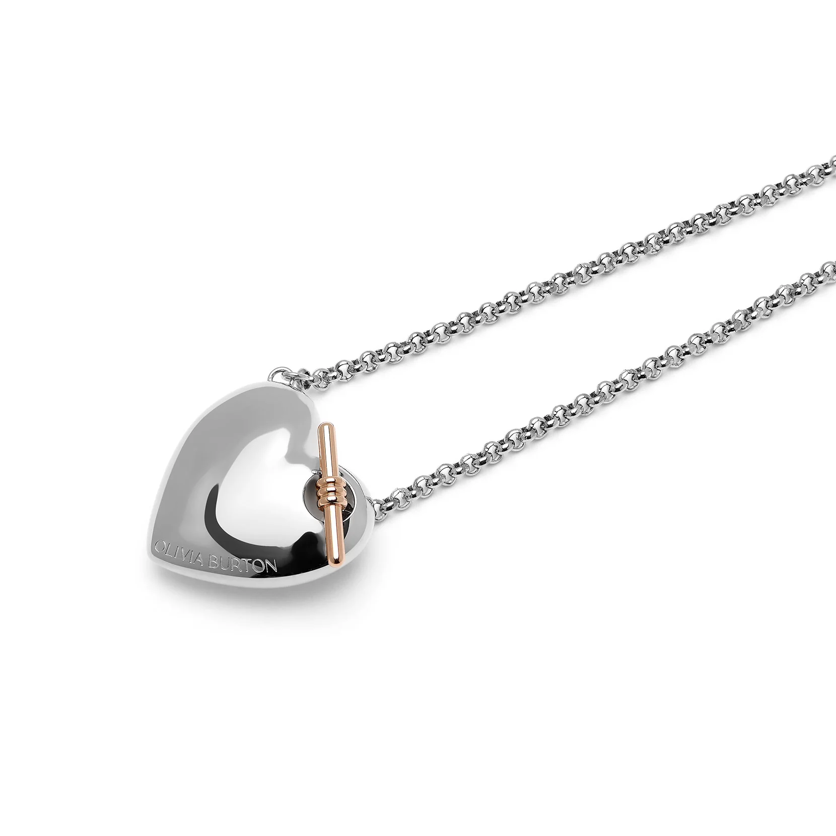 Classic Knot Heart Silver Necklace - Image 3