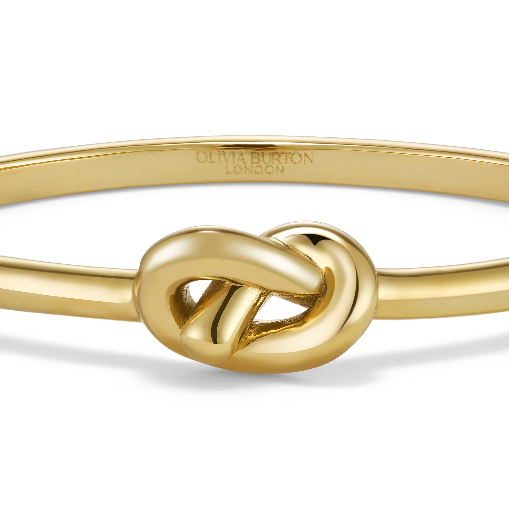 Classic Lover's Knot Gold Plated Bangle - Image 2