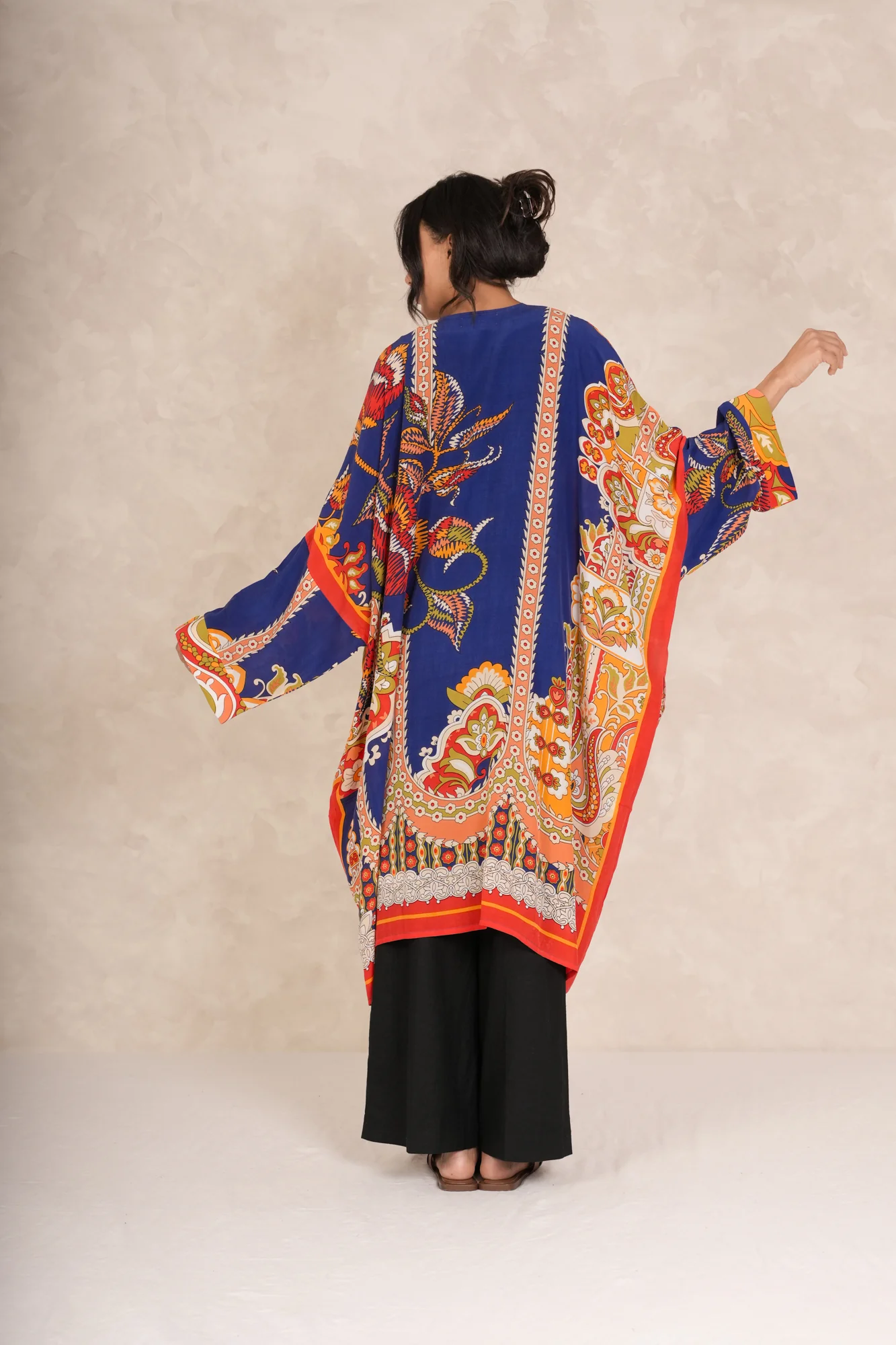 Carnival Cobalt Grande Kimono - Image 5