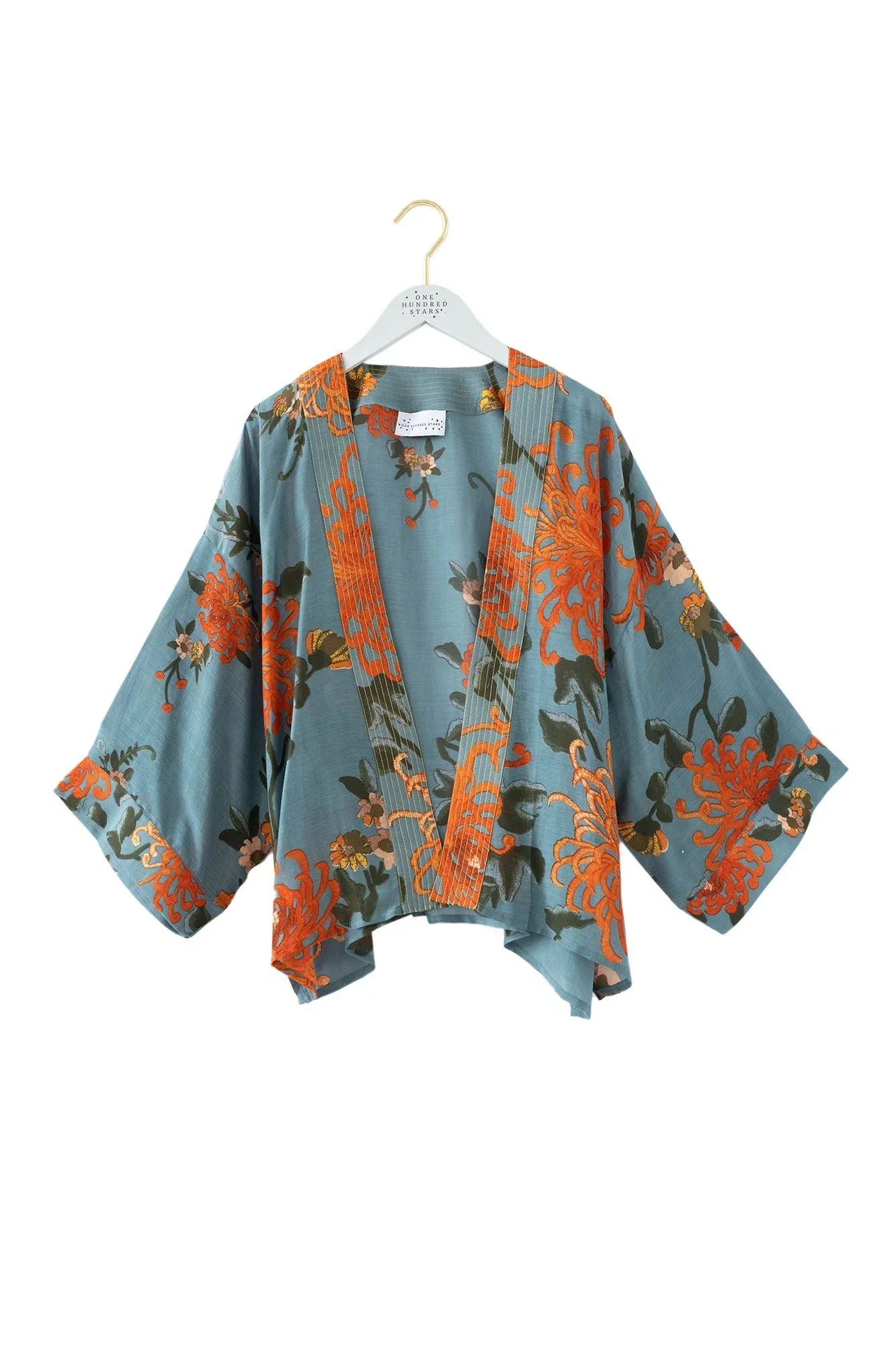Chrysanthemum Grey Kimono - Image 7
