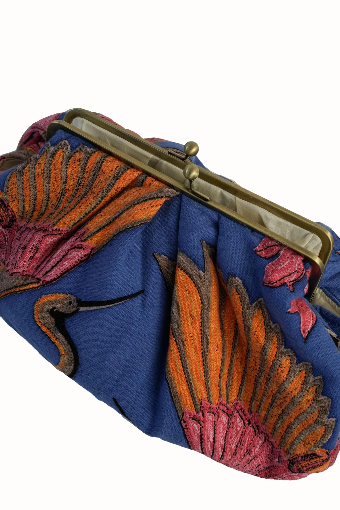 Crane Cobalt Clasp Bag - Image 2