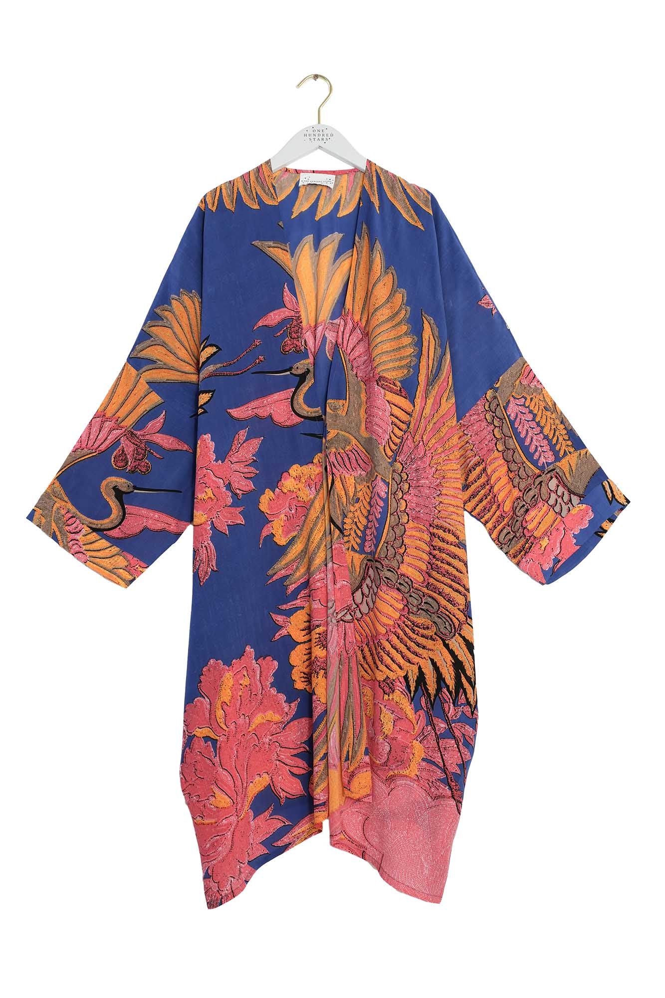 Crane Cobalt Grande Kimono - Image 3