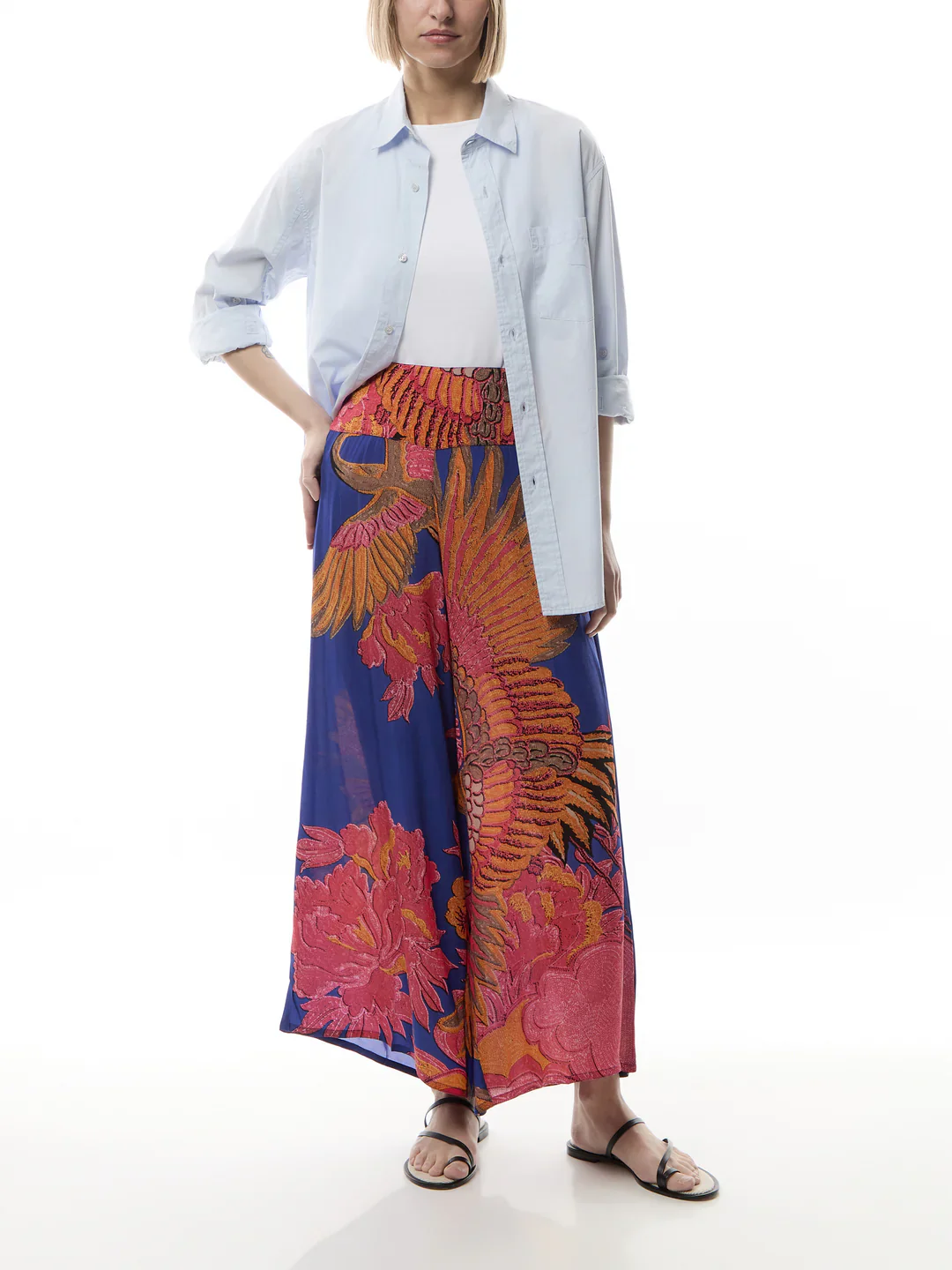 Crane Cobalt Palazzo Pant S/M