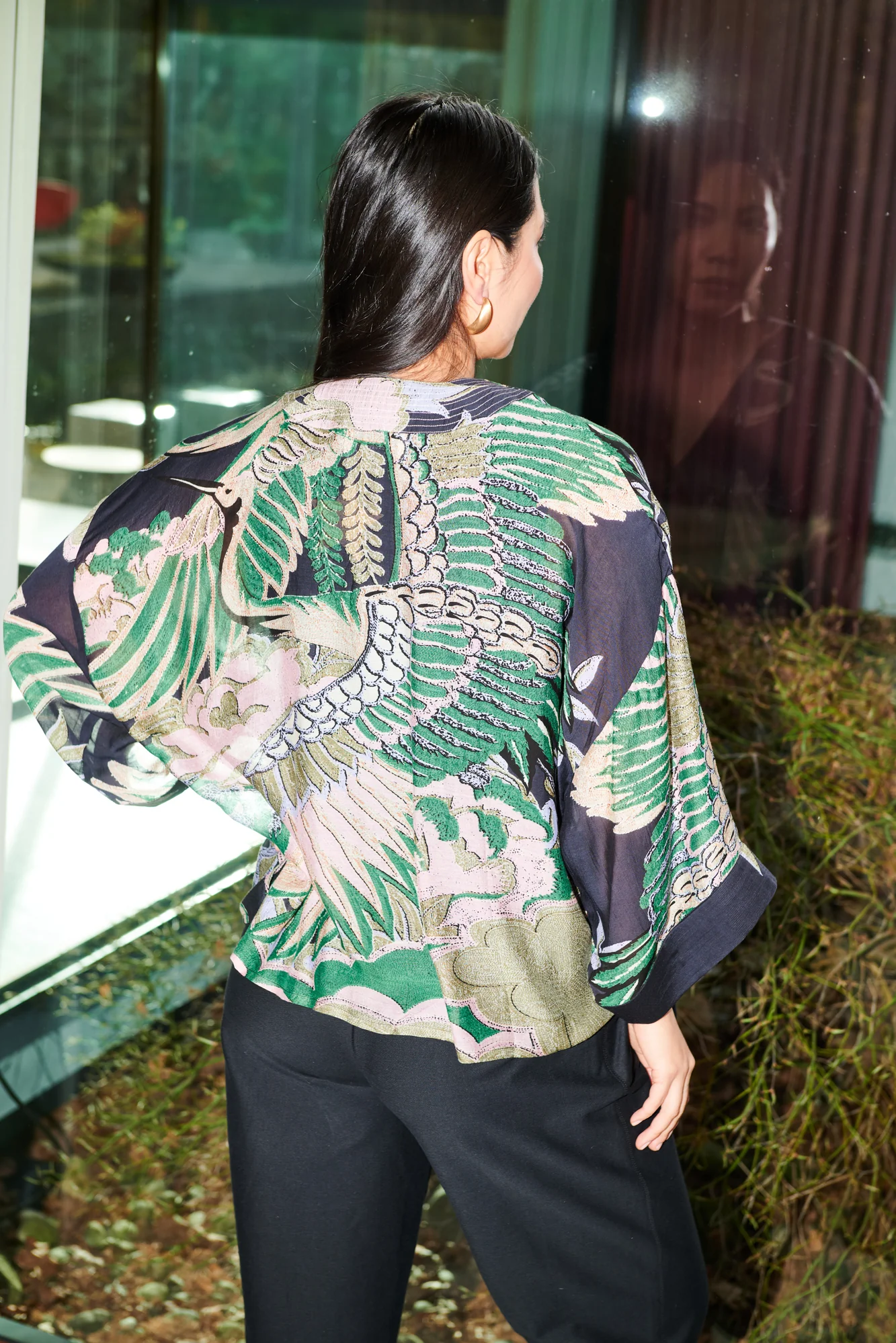 Crane Emerald Kimono - Image 6
