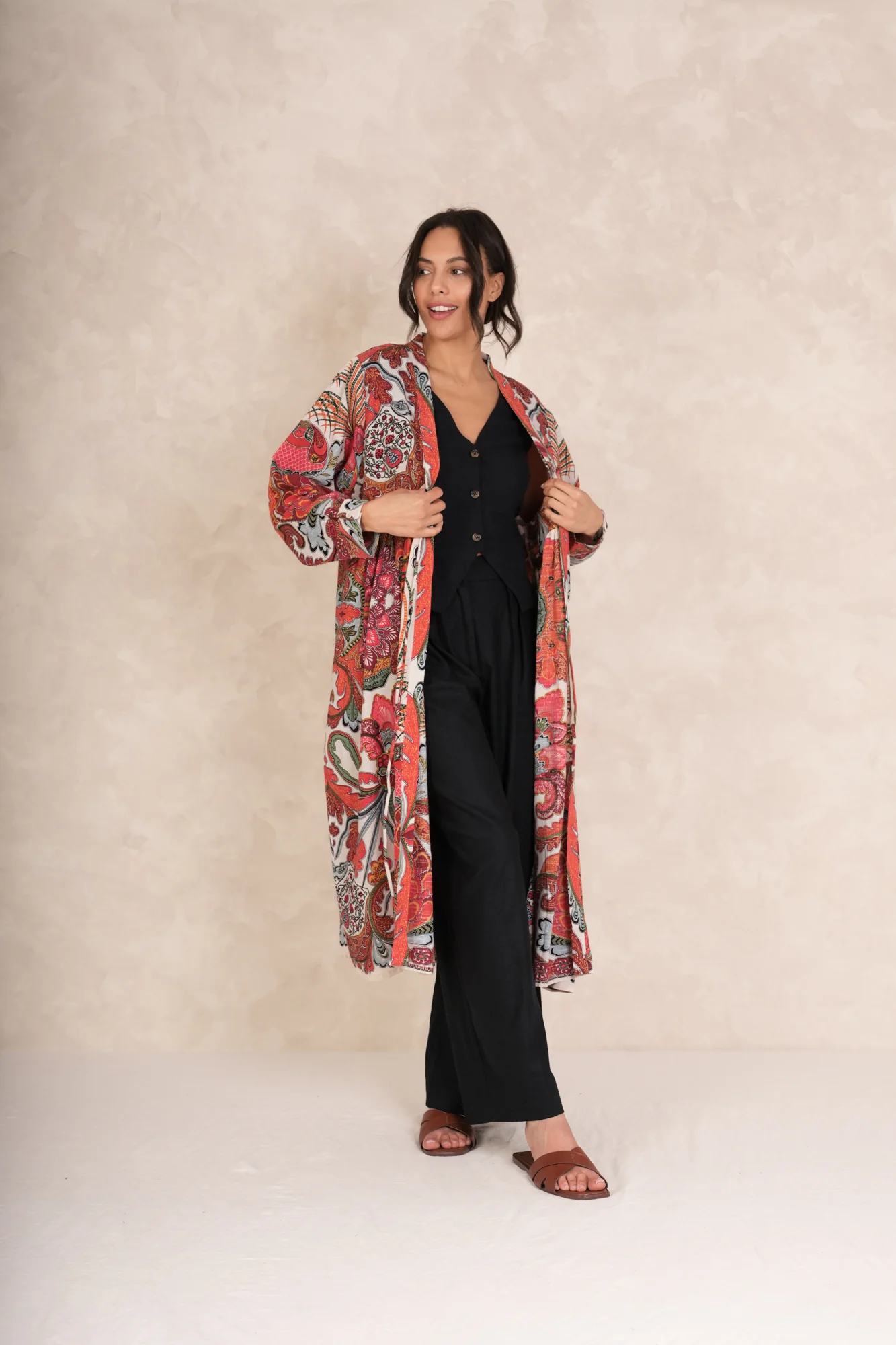 Fiesta Orange Duster Jacket - Image 3