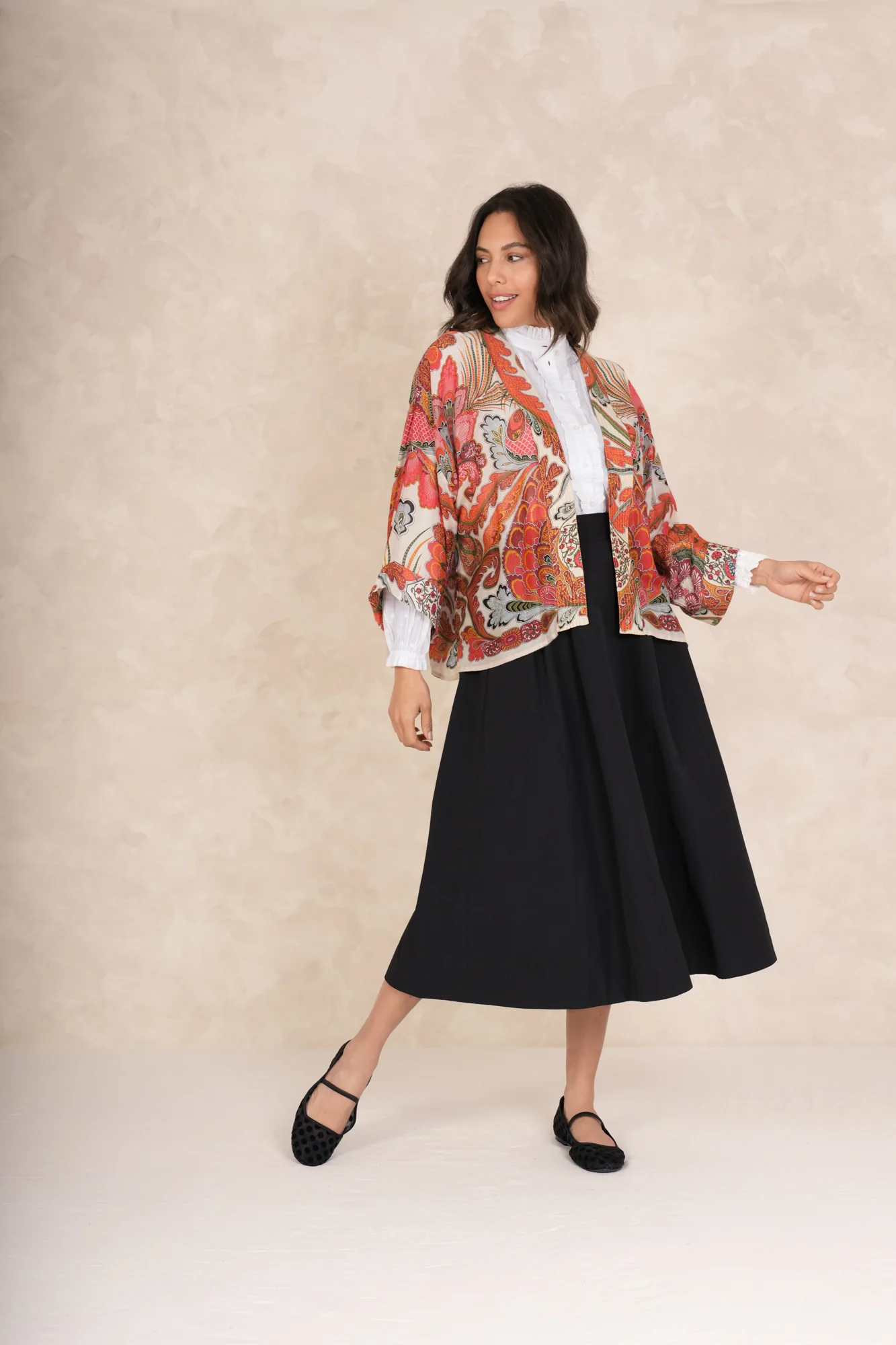 Fiesta Orange Kimono - Image 4
