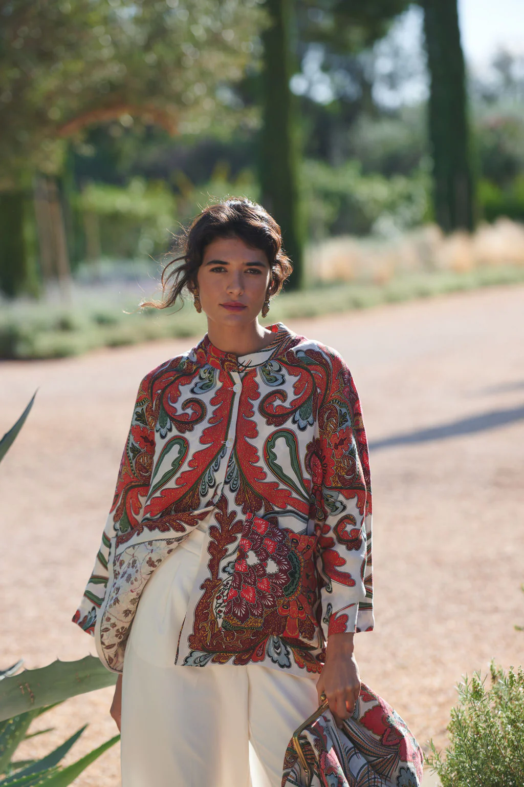 Fiesta Orange Linen Jacket - Image 2