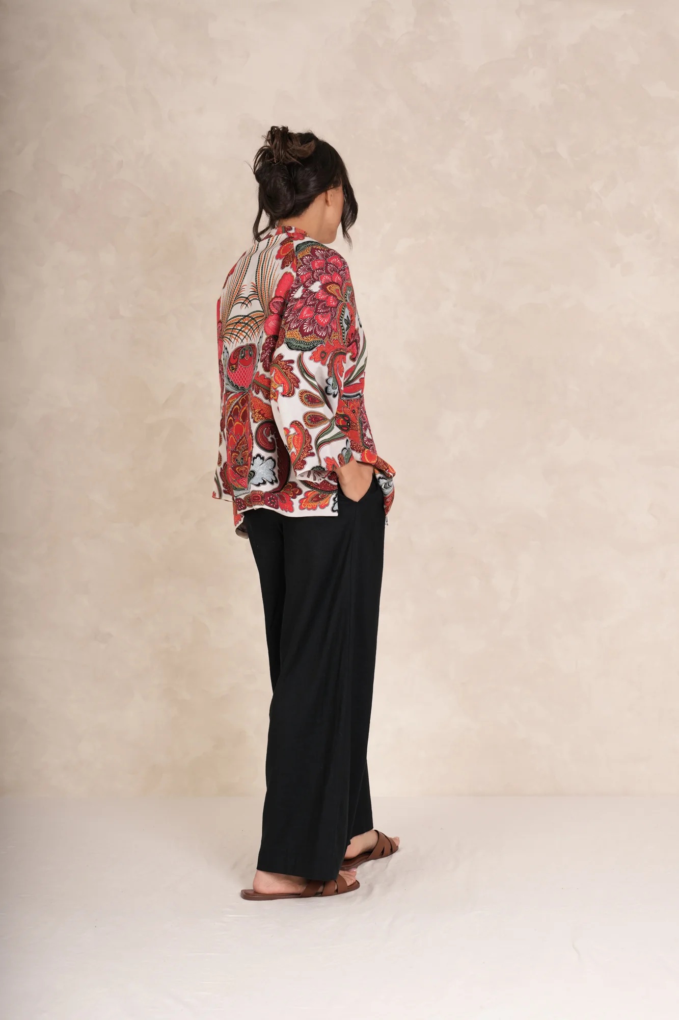 Fiesta Orange Linen Jacket - Image 7