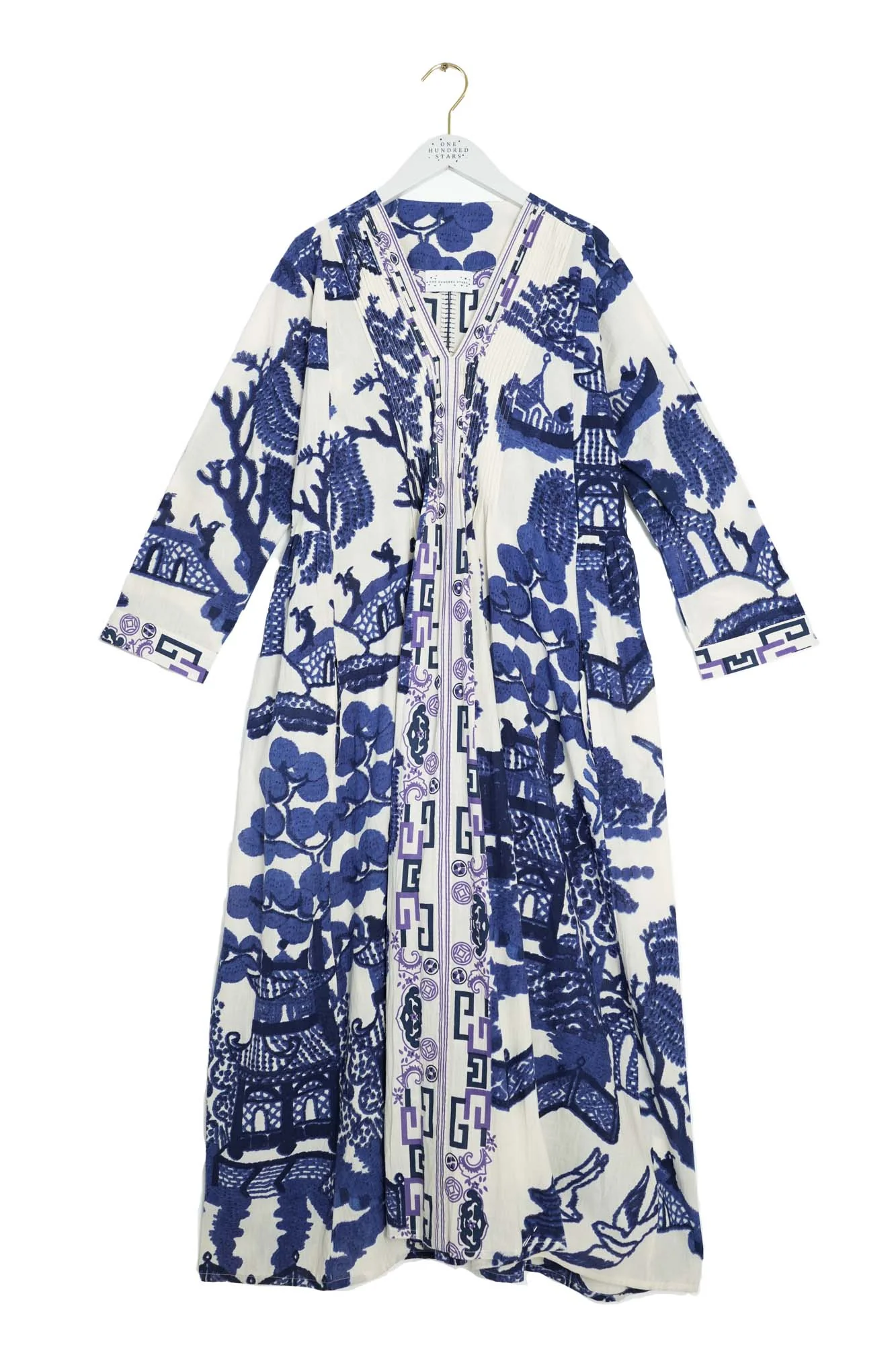 Giant Willow Blue Pinch Pleat Dress - Image 2