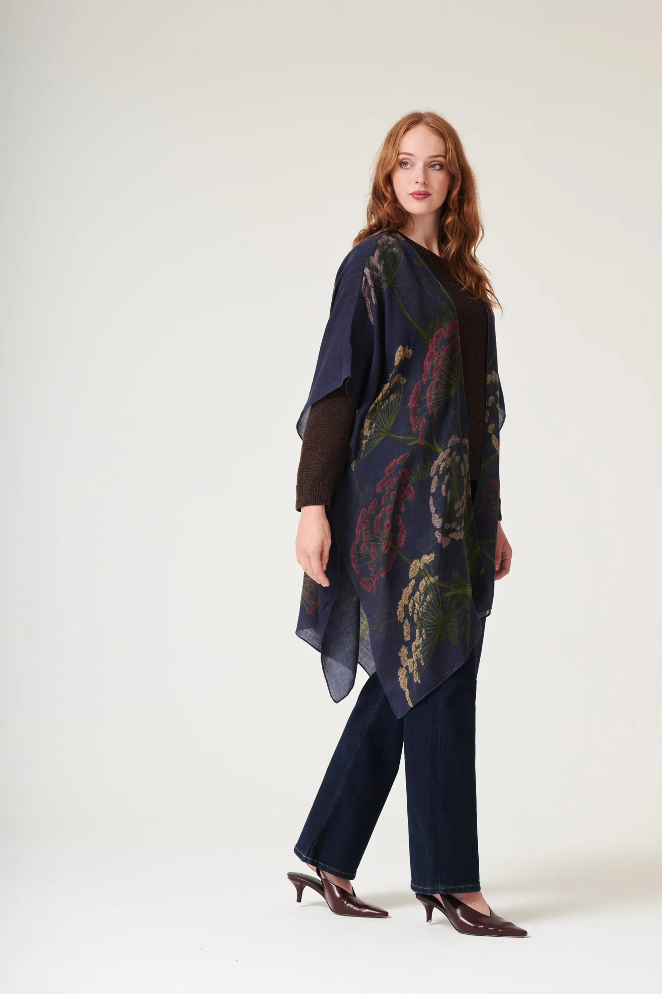 Parsley Seed Navy Wool Throwover - Image 4