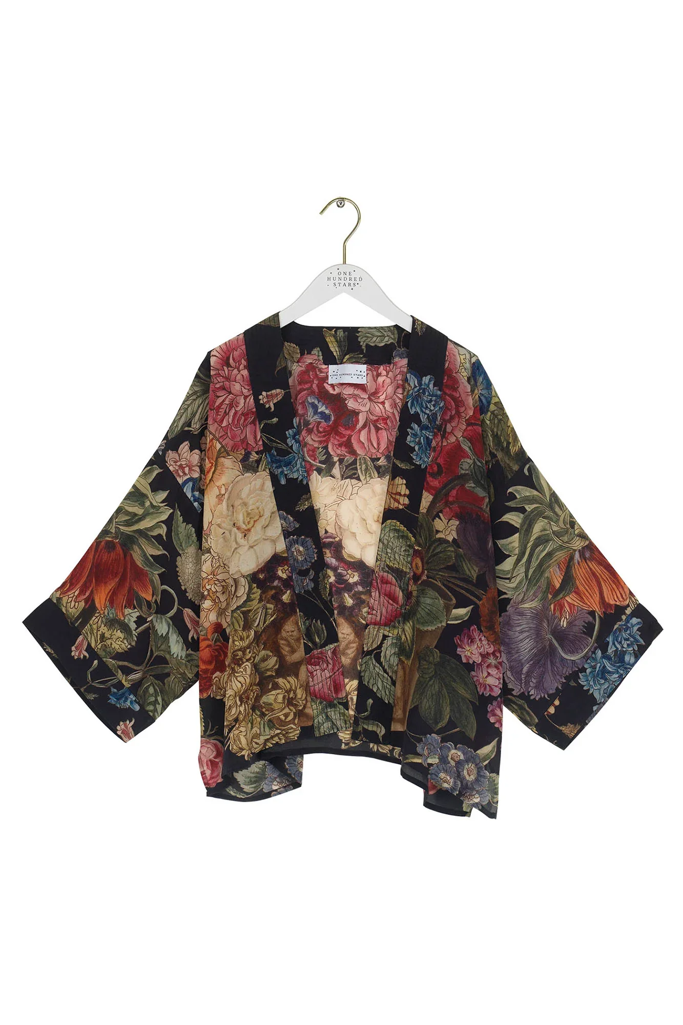 Primula Black Crepe Kimono - Image 3