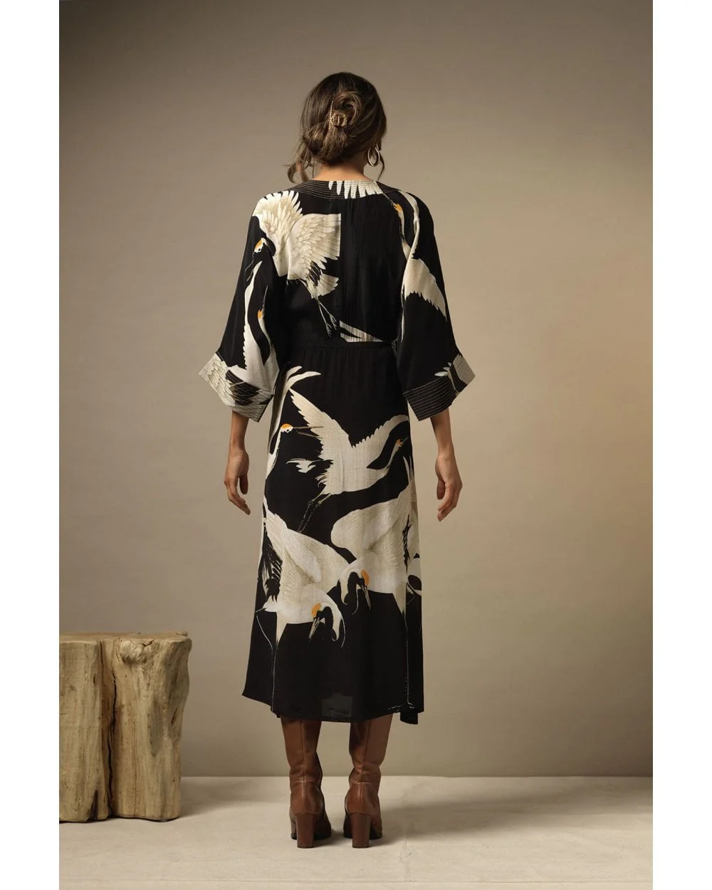 Stork Black Abbi Dress S/M - Image 5