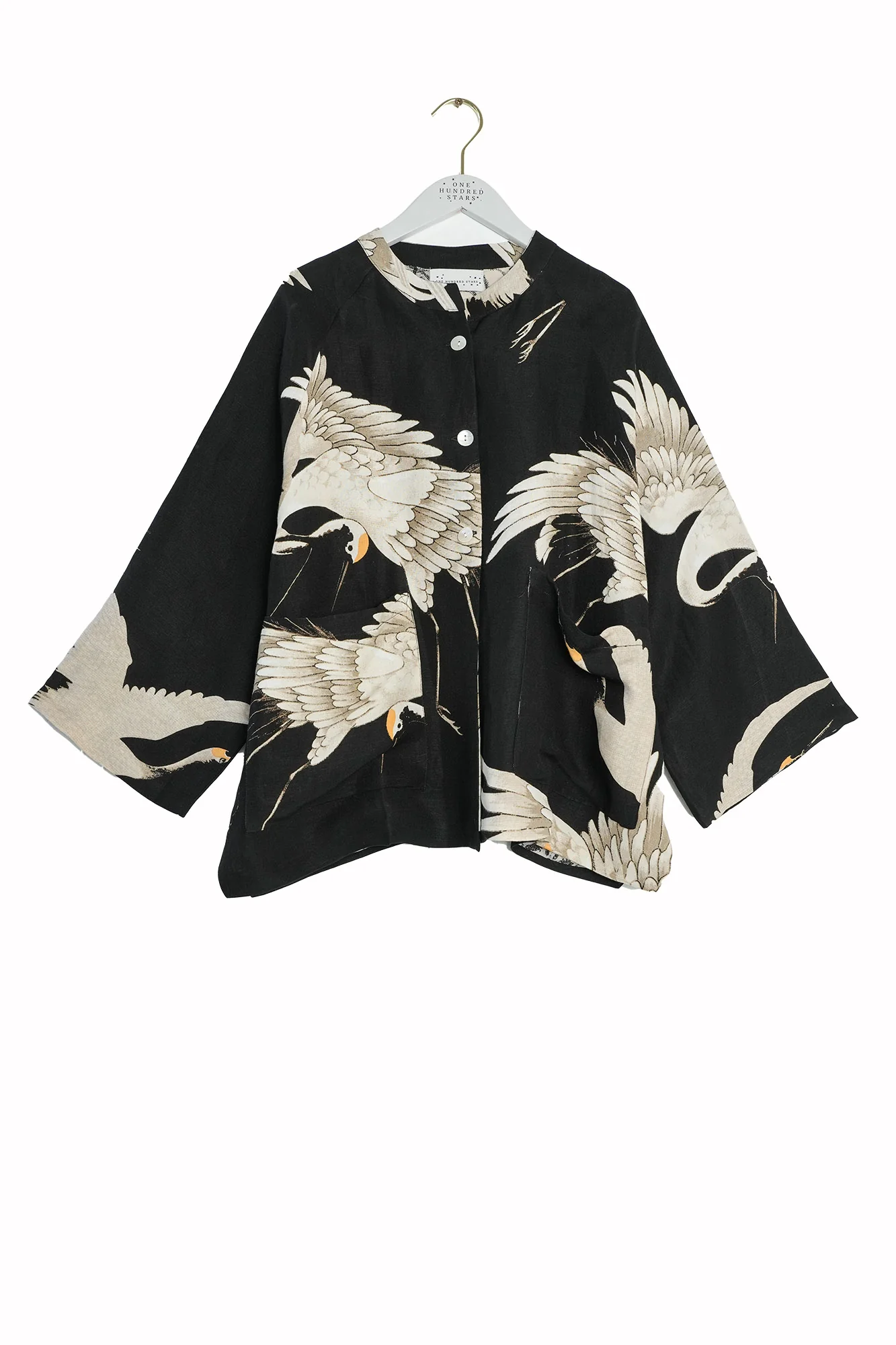 Stork Black Linen Jacket - Image 6